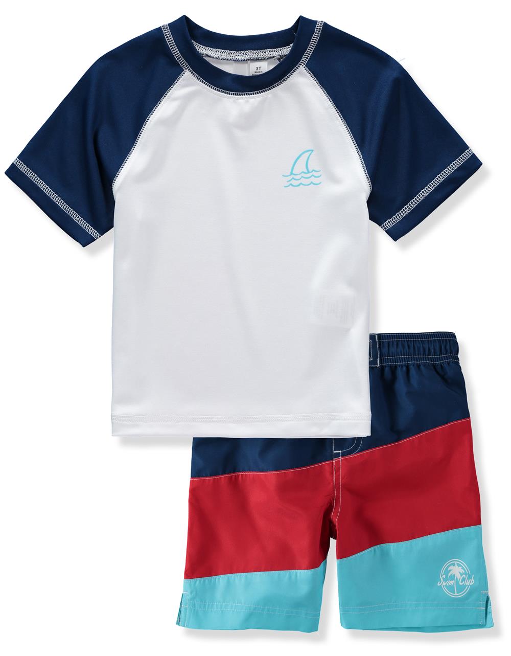 KIMU Boys 4-7 Shark 2-Piece Rashguard Set