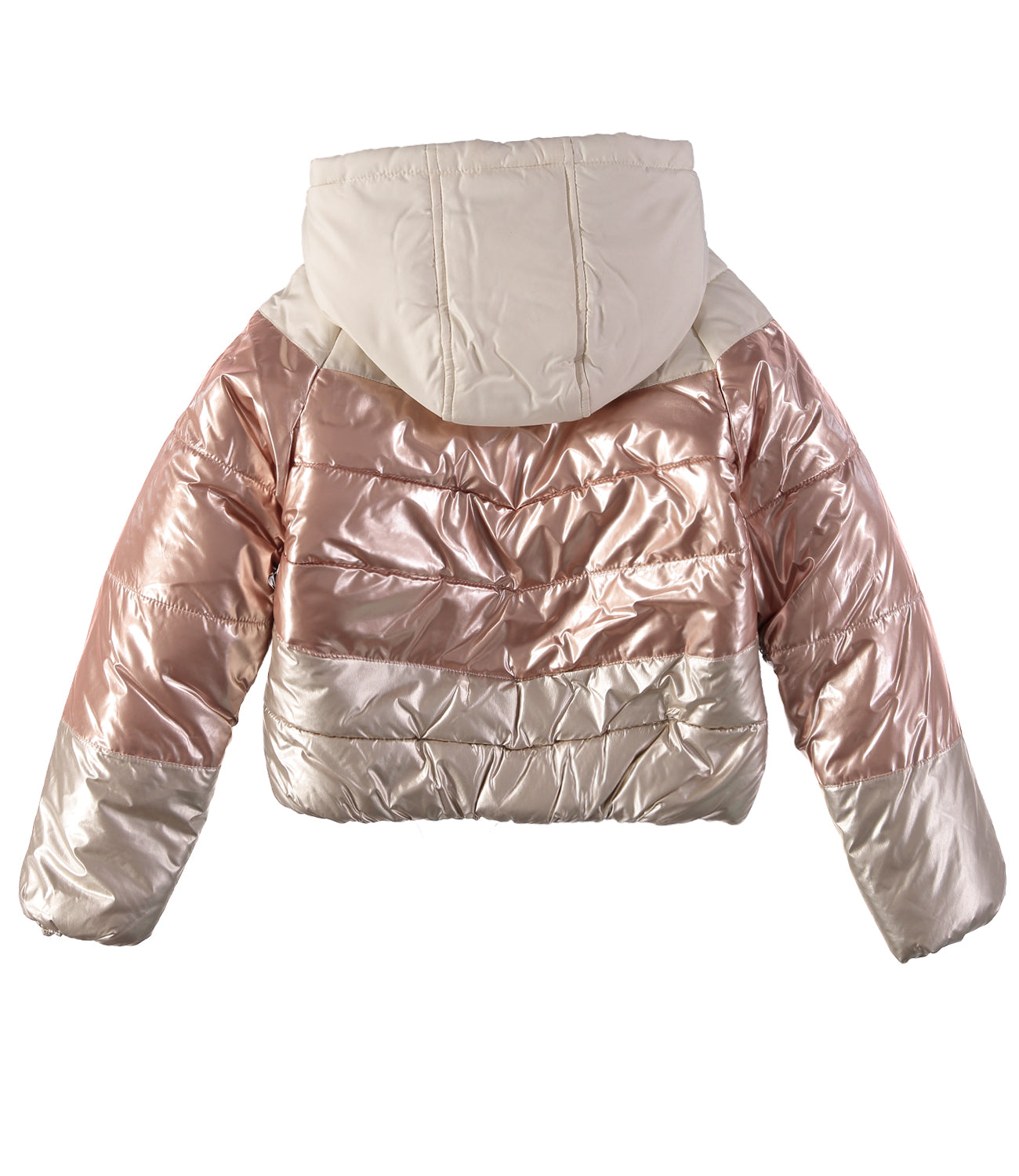 Rothschild Girls 7-16 Tri-Metallic Bubble Jacket