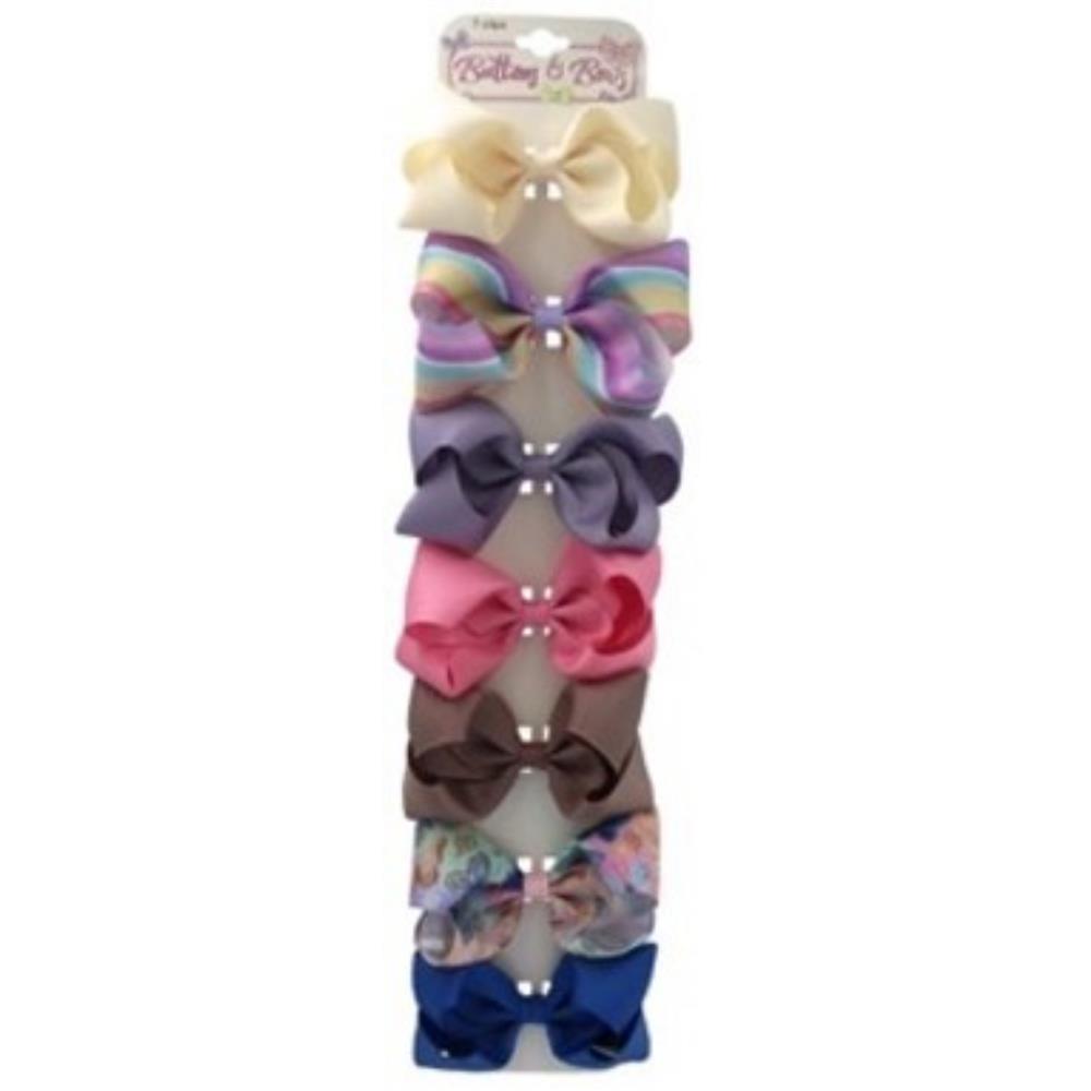 Buttons & Bows 7 Piece Bow Clip