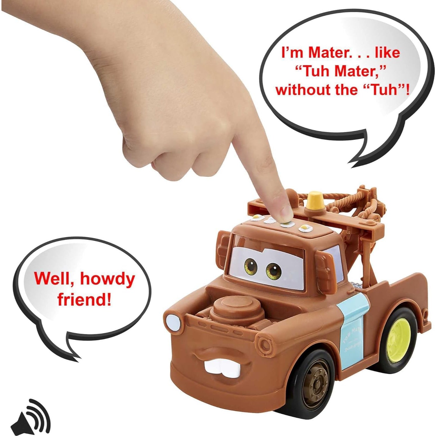 Mattel Disney and Pixar Cars Track Talkers Toy Vehicles, Mater Talking Truck, 5.5 inches