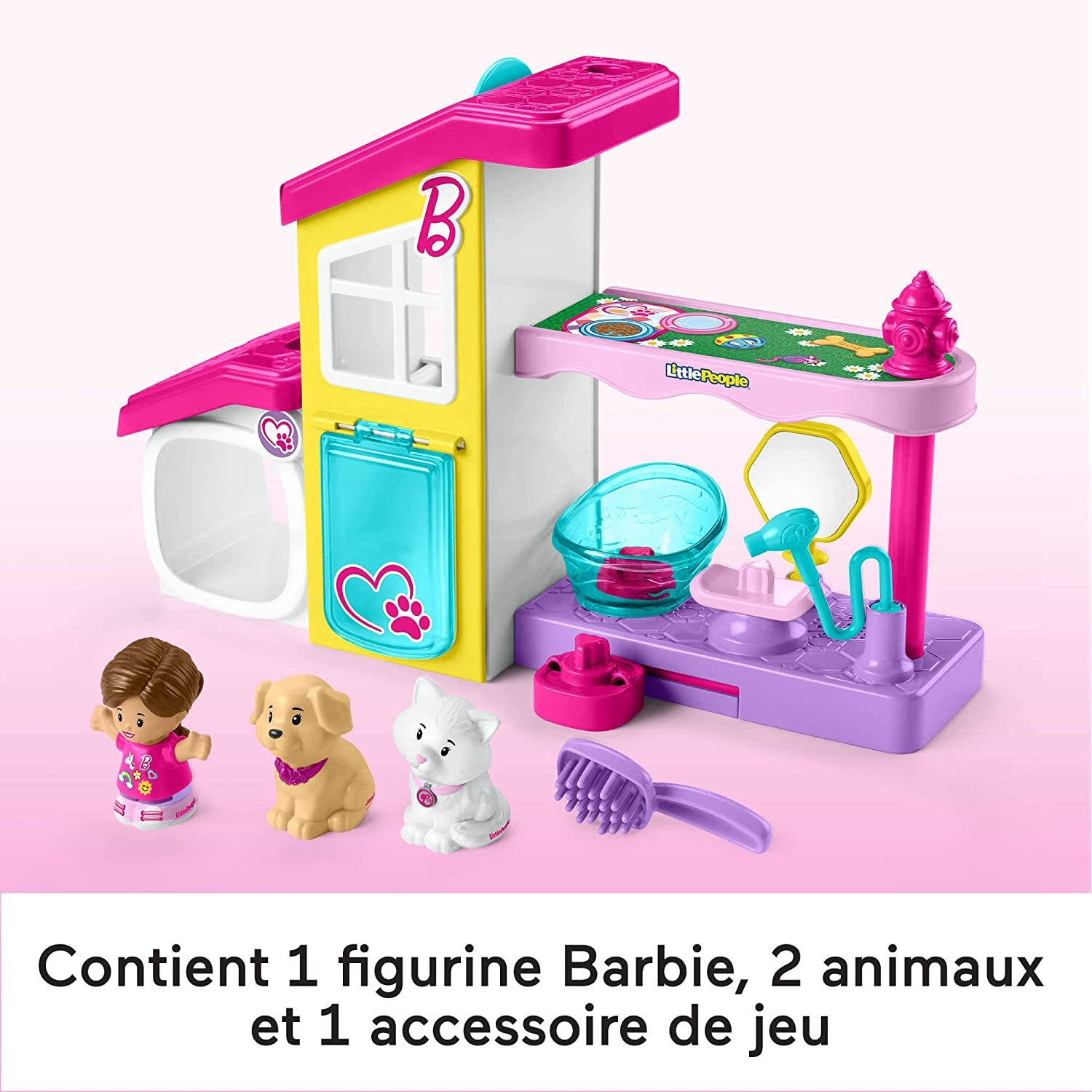 Fisher-Price Little People Barbie Toddler Playset Play and Care Pet Spa