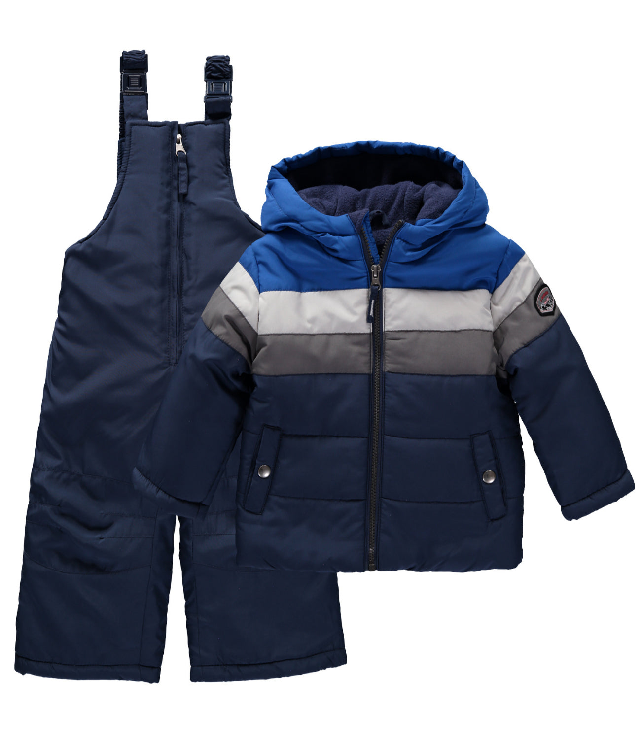 Rothschild Boys 4-7 Colorblock 2-Piece Snowsuit with Matching Hat