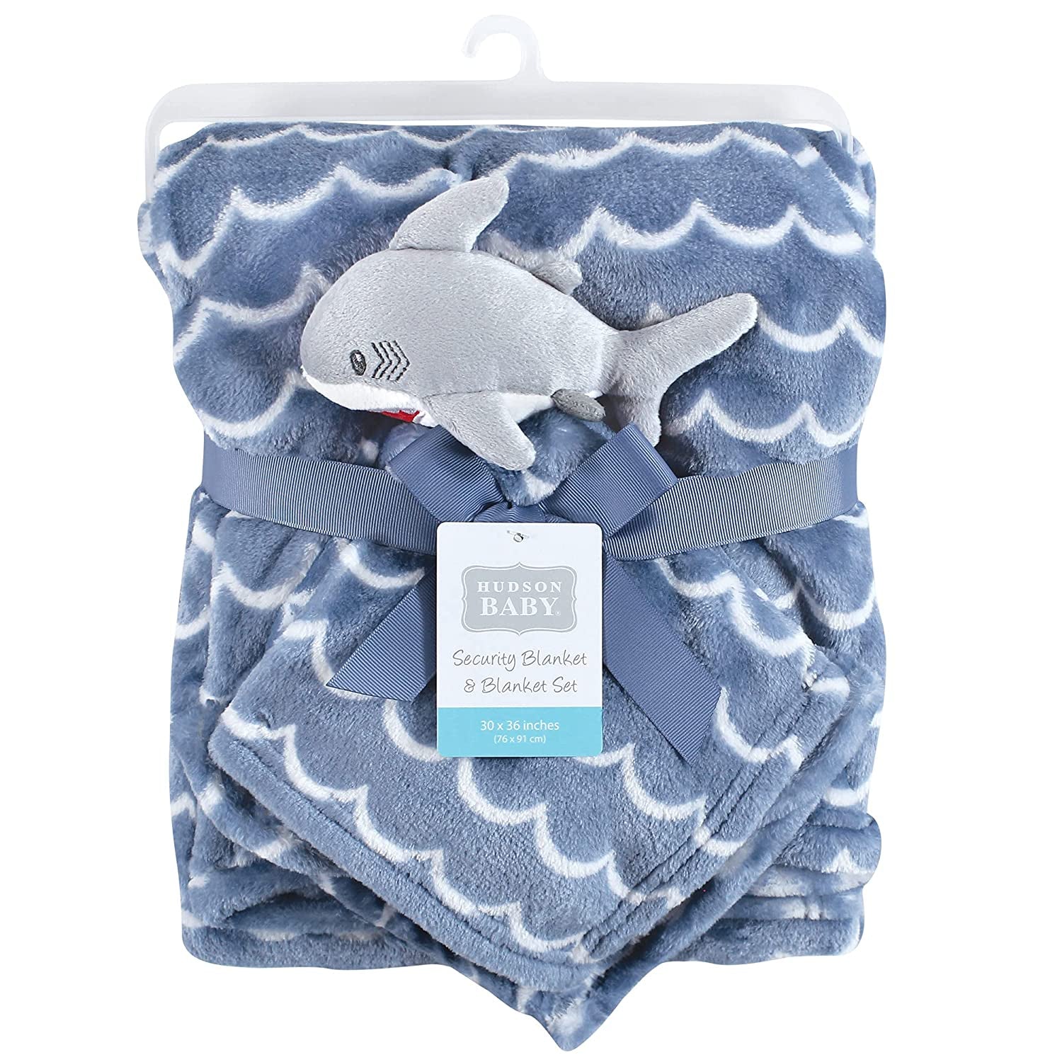 Hudson Baby Baby Plush Blanket with Security Blanket