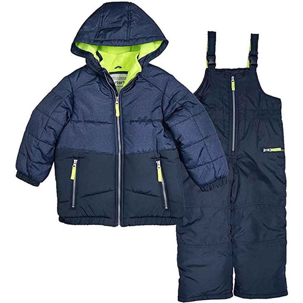 Carters Boys Print Colorblock Snowsuit