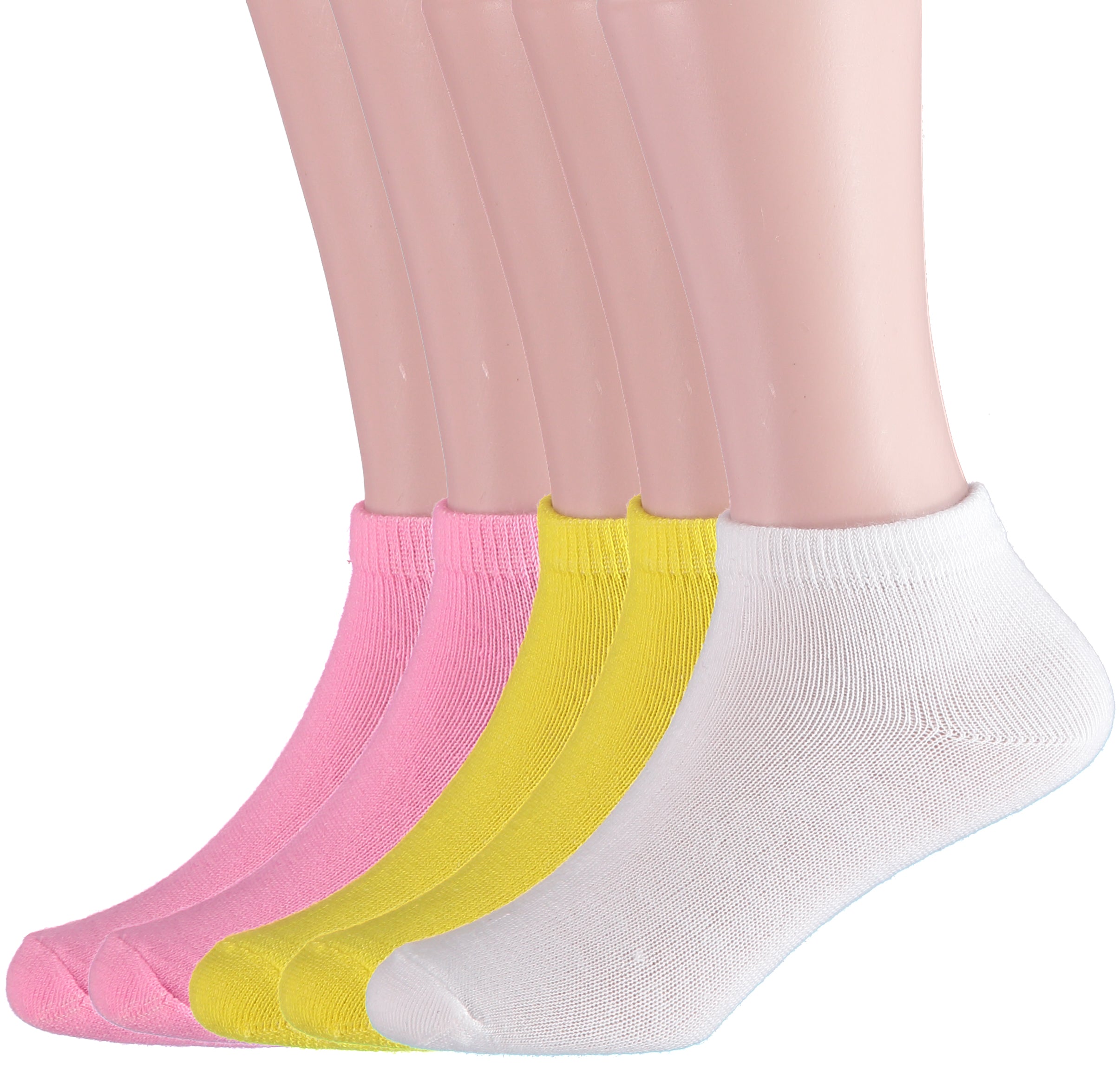 Winners Choice 5 Pack Girls Athletic Fashion Low Cut Socks - Colors May Vary