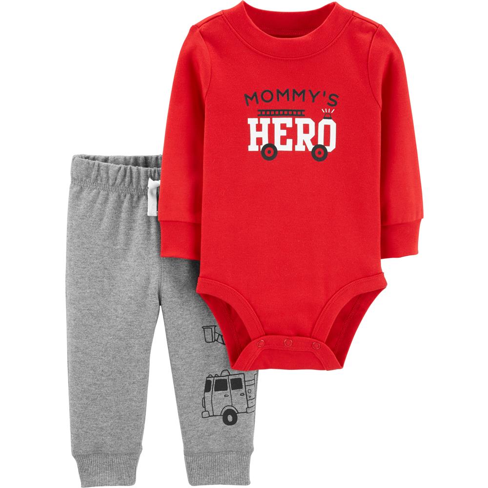 Carters Boys 0-24 Months Hero Bodysuit Pant Set