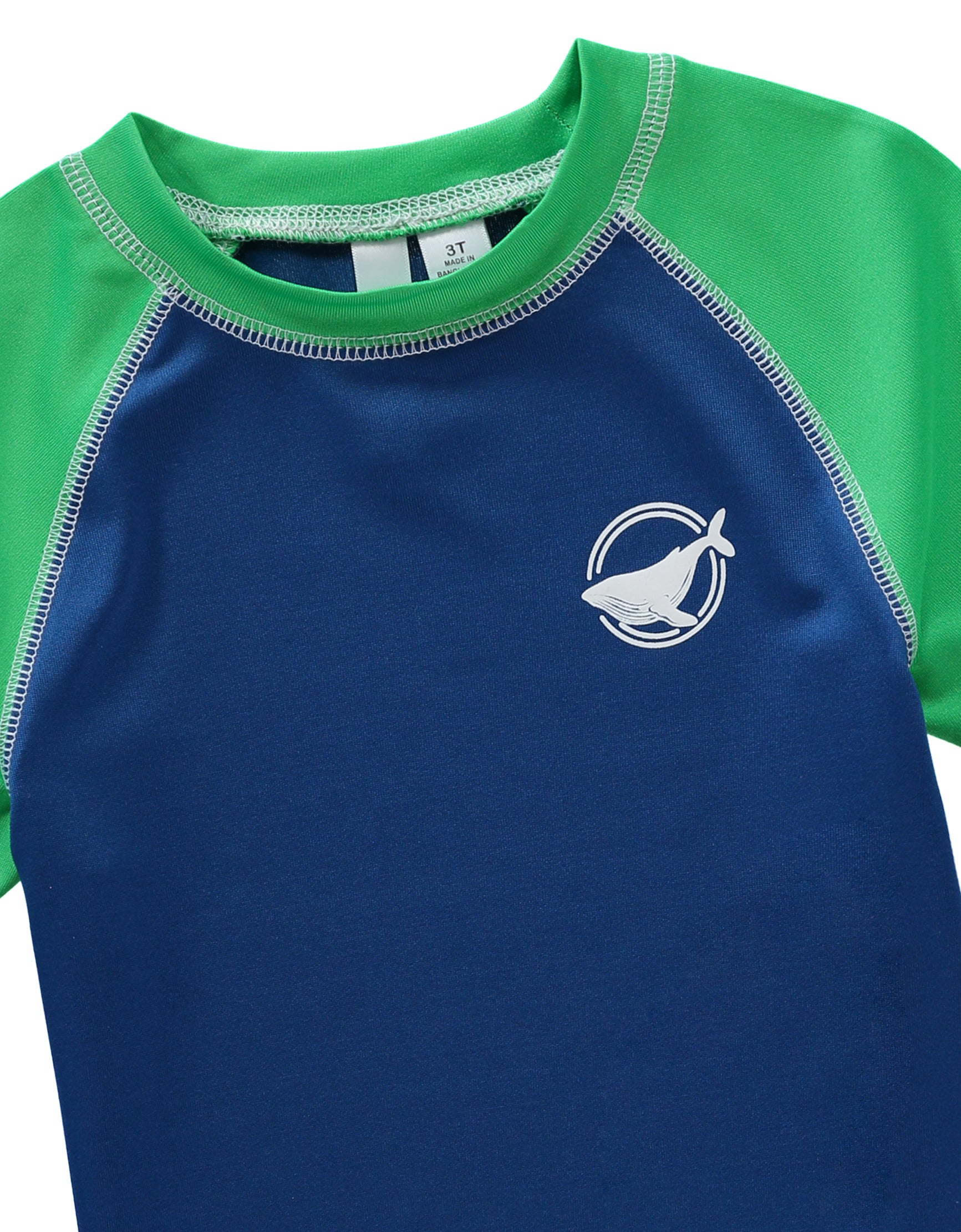 KIMU Boys 2T-4T Whale 2-Piece Rashguard Set