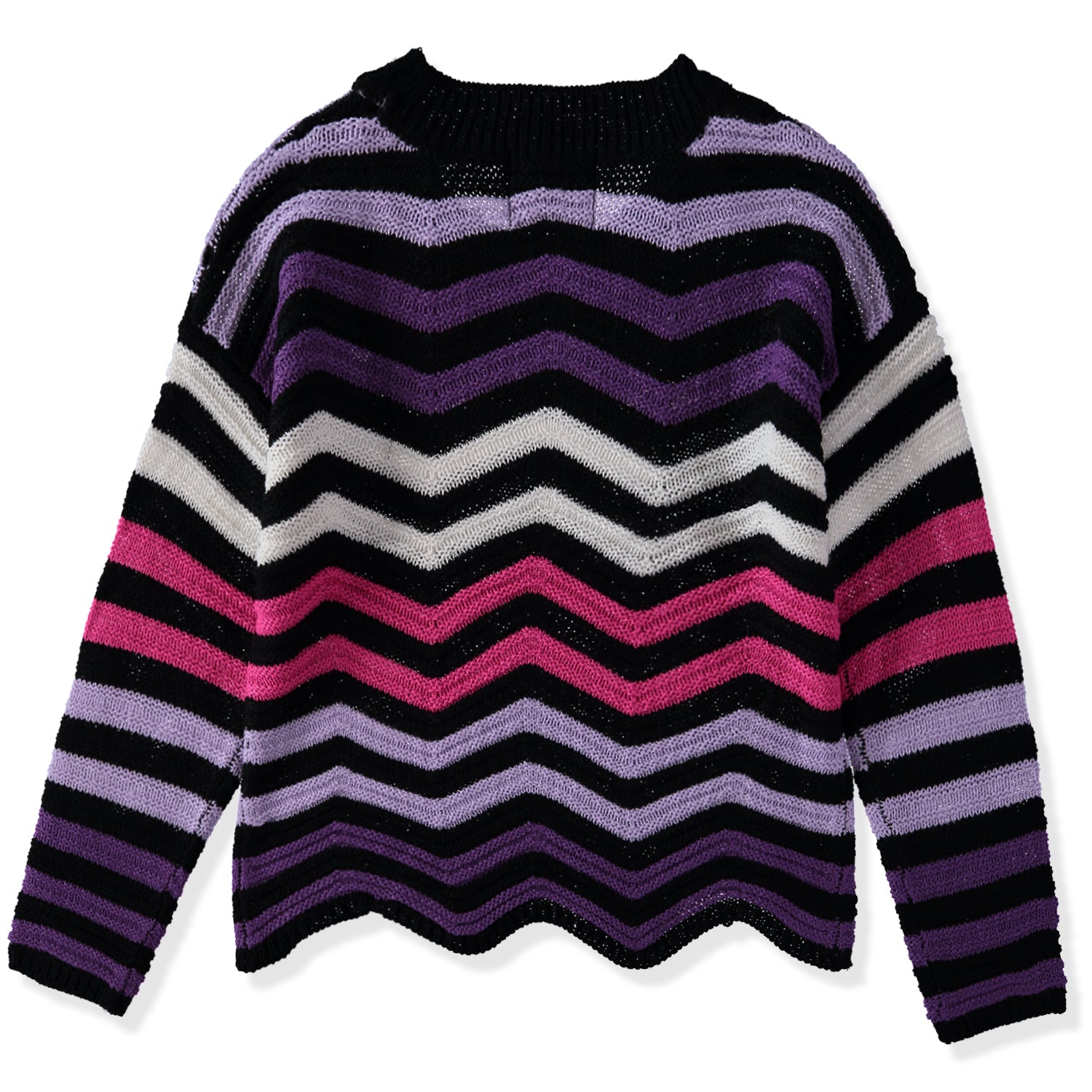 Jolie & Joy Girls 7-16 Long Sleeve Chevron Sweater