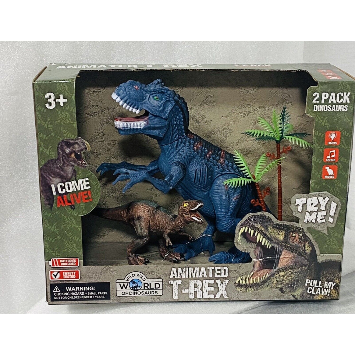 Lollipop Lights & Sounds Animated T-Rex Dinosaur Set