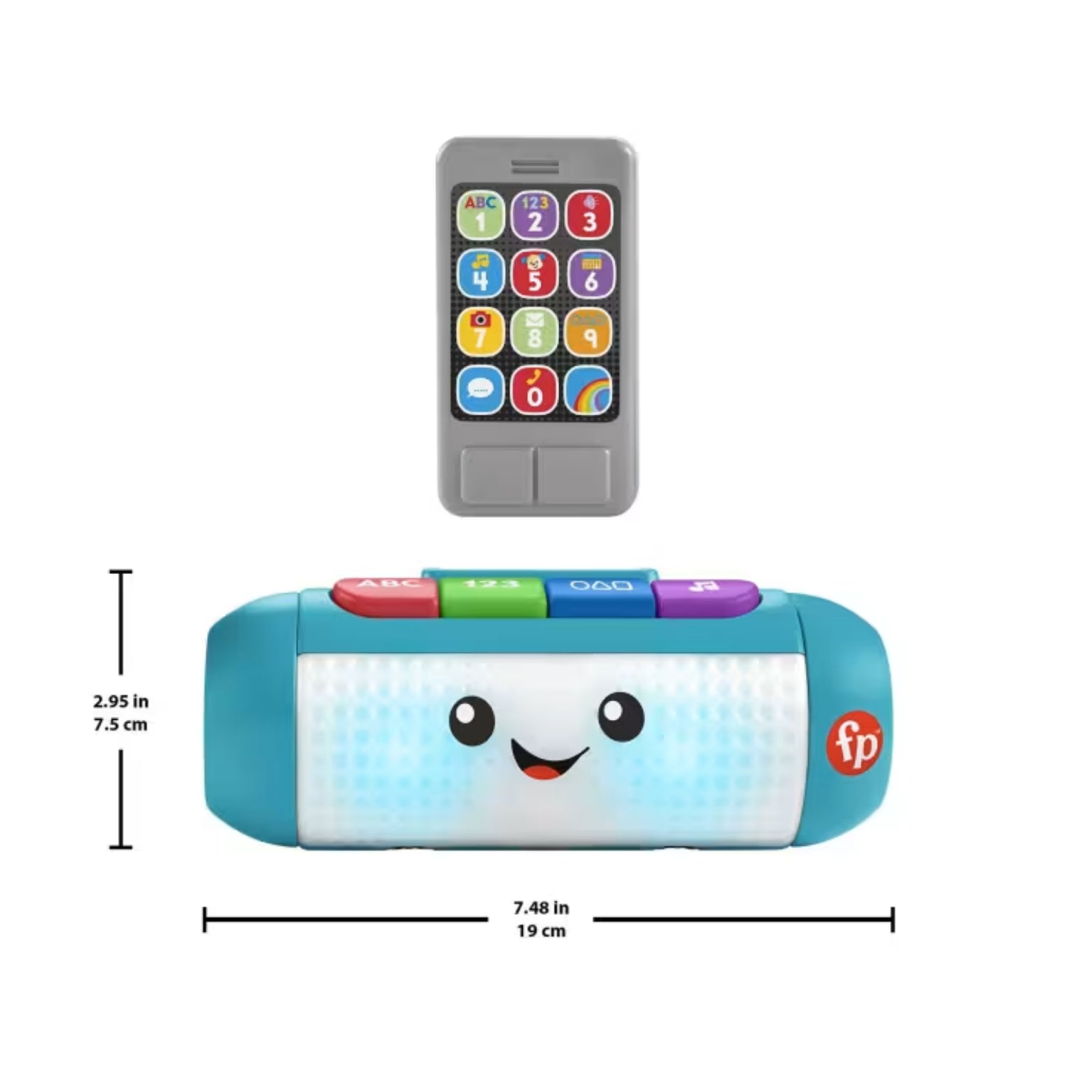 Fisher Price Laugh & Learn Light Up Learning Speaker Electronic Baby Toy, 2 Pieces