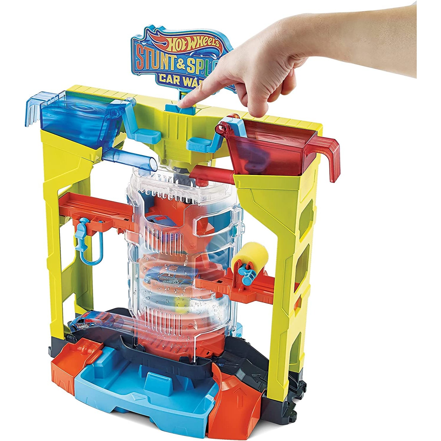 Mattel Hot Wheels Mattel Stunt & Splash Car Wash Playset