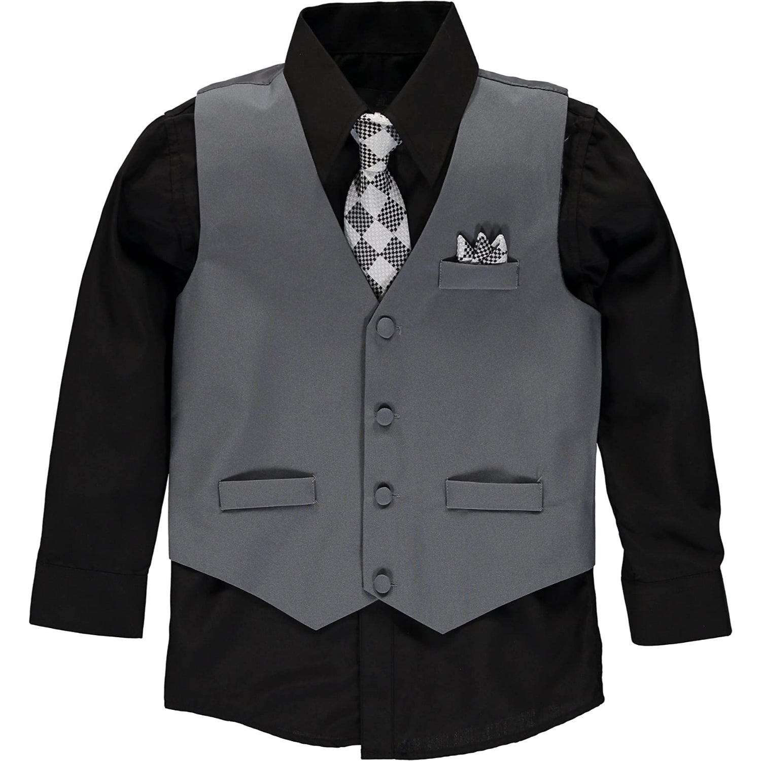 Vittorino Boys 4-7 4-Piece Suit Vest Set