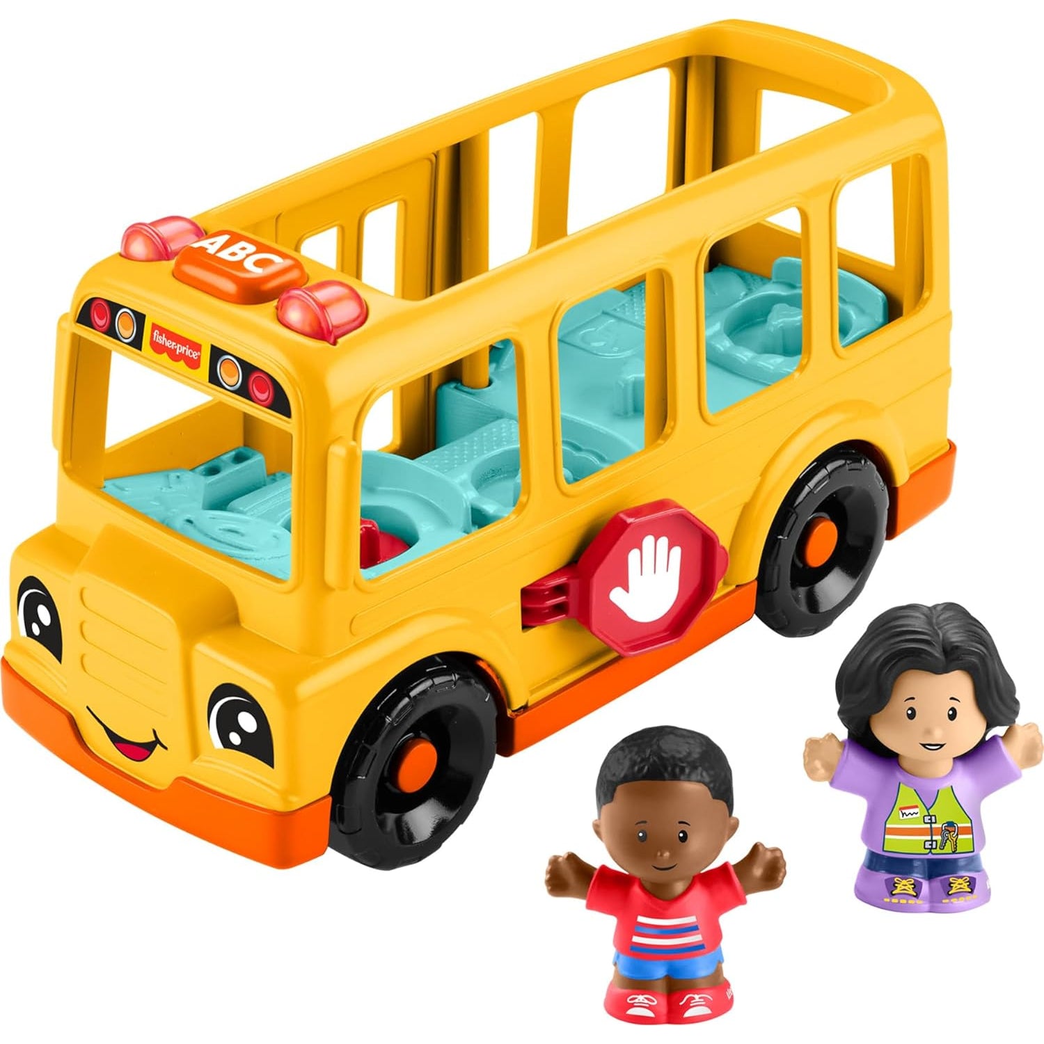 Fisher Price Little People School Bus Musical Toddler Toy Vehicle With 2 Figures