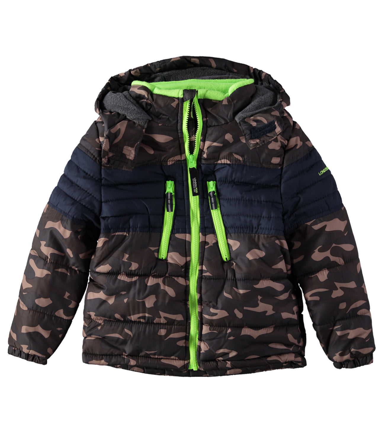 London Fog Boys 8-20 Stripe Puffer Jacket