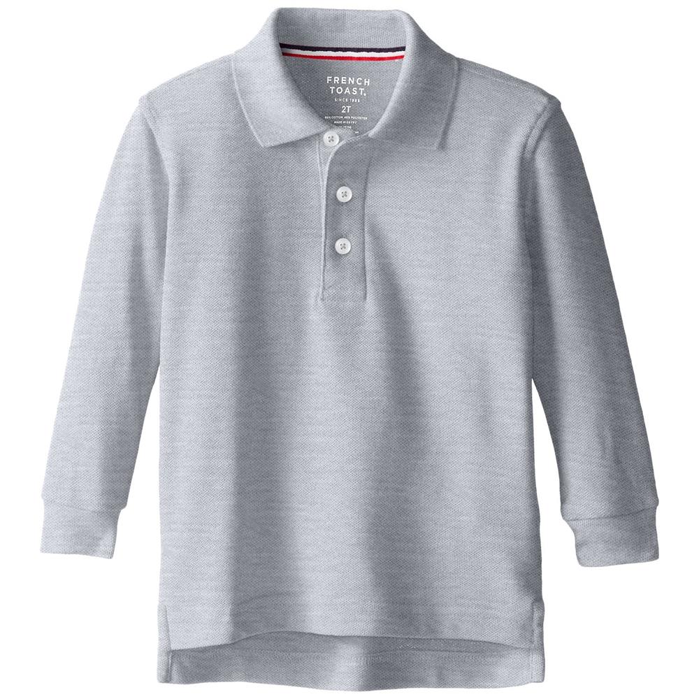 French Toast Boys 4-20 Long-Sleeve Pique Polo