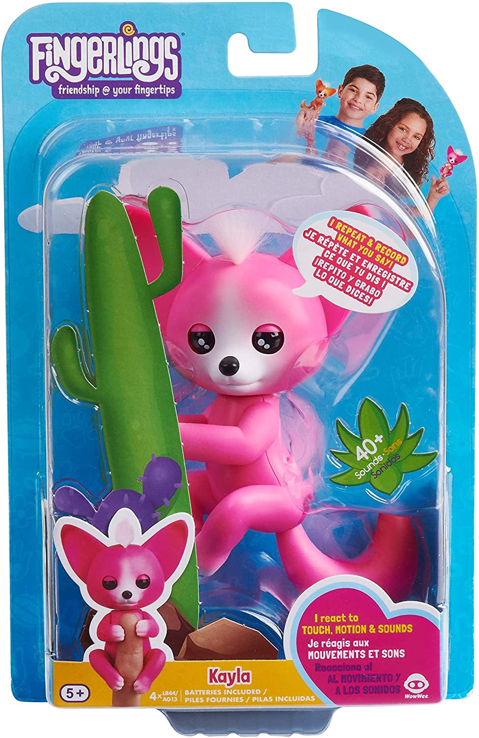 Fingerlings - Interactive Baby Fox - Kayla (Hot Pink)