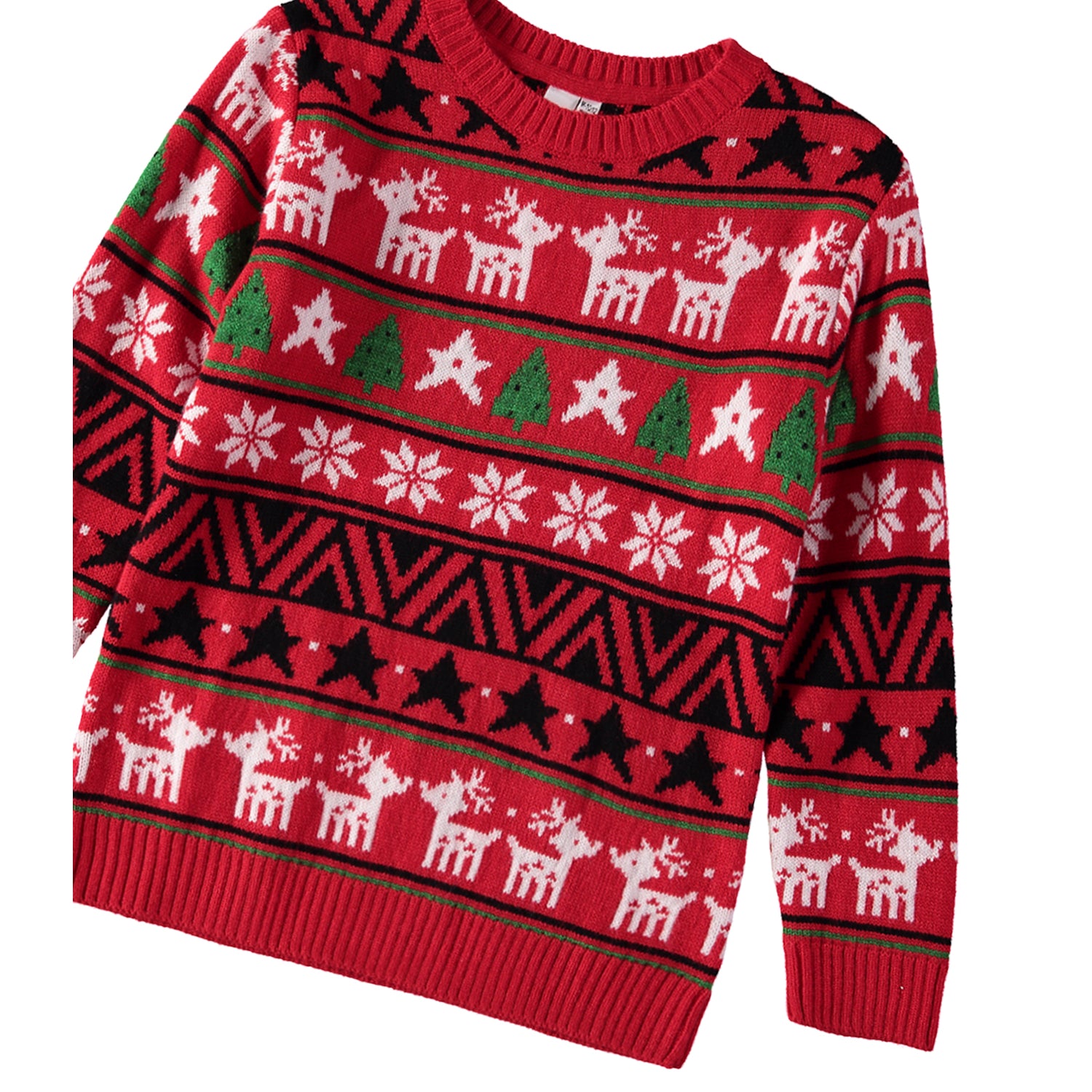 Kimu Boys 2-18 Fairisle Print Sweater