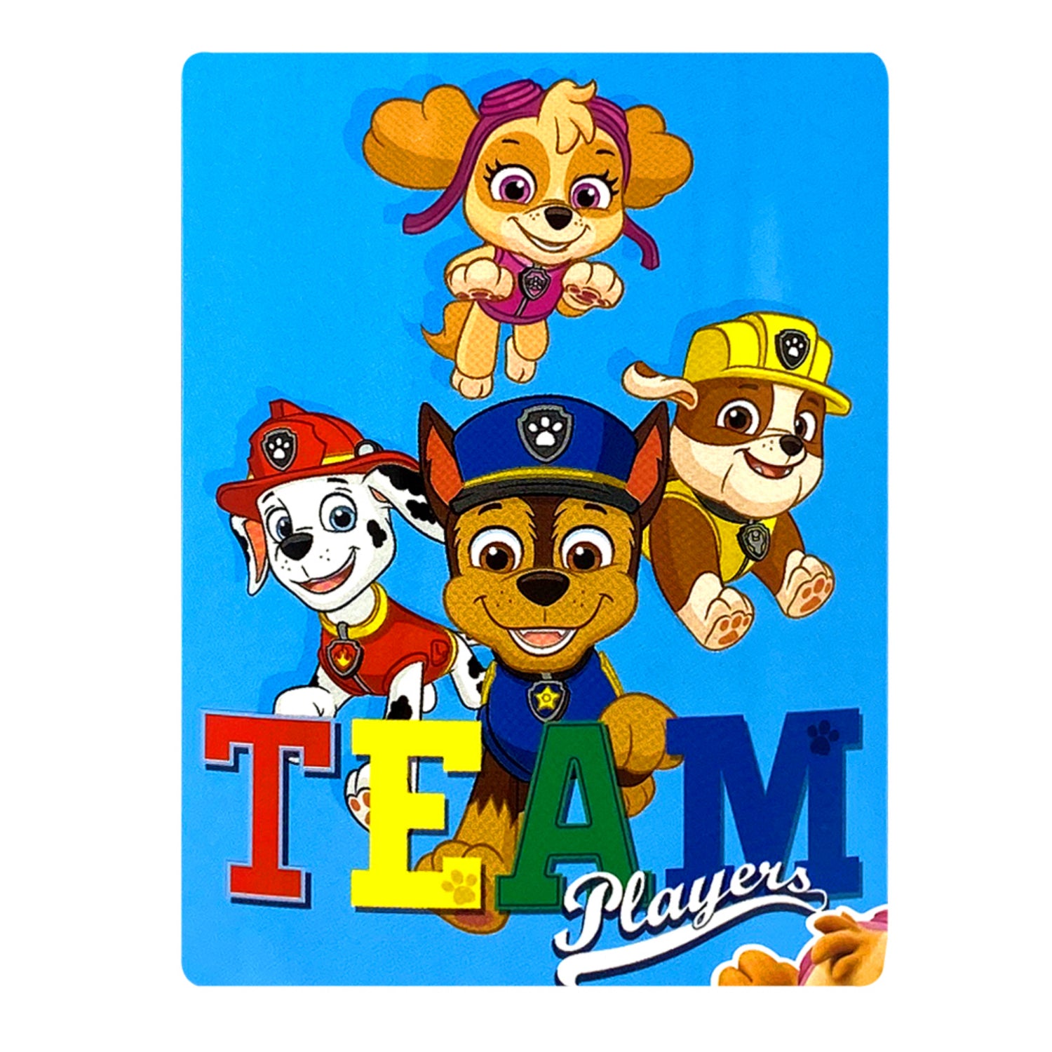 Nickelodeon Paw Patrol Team Players Fleece Throw, 45'' x 60''