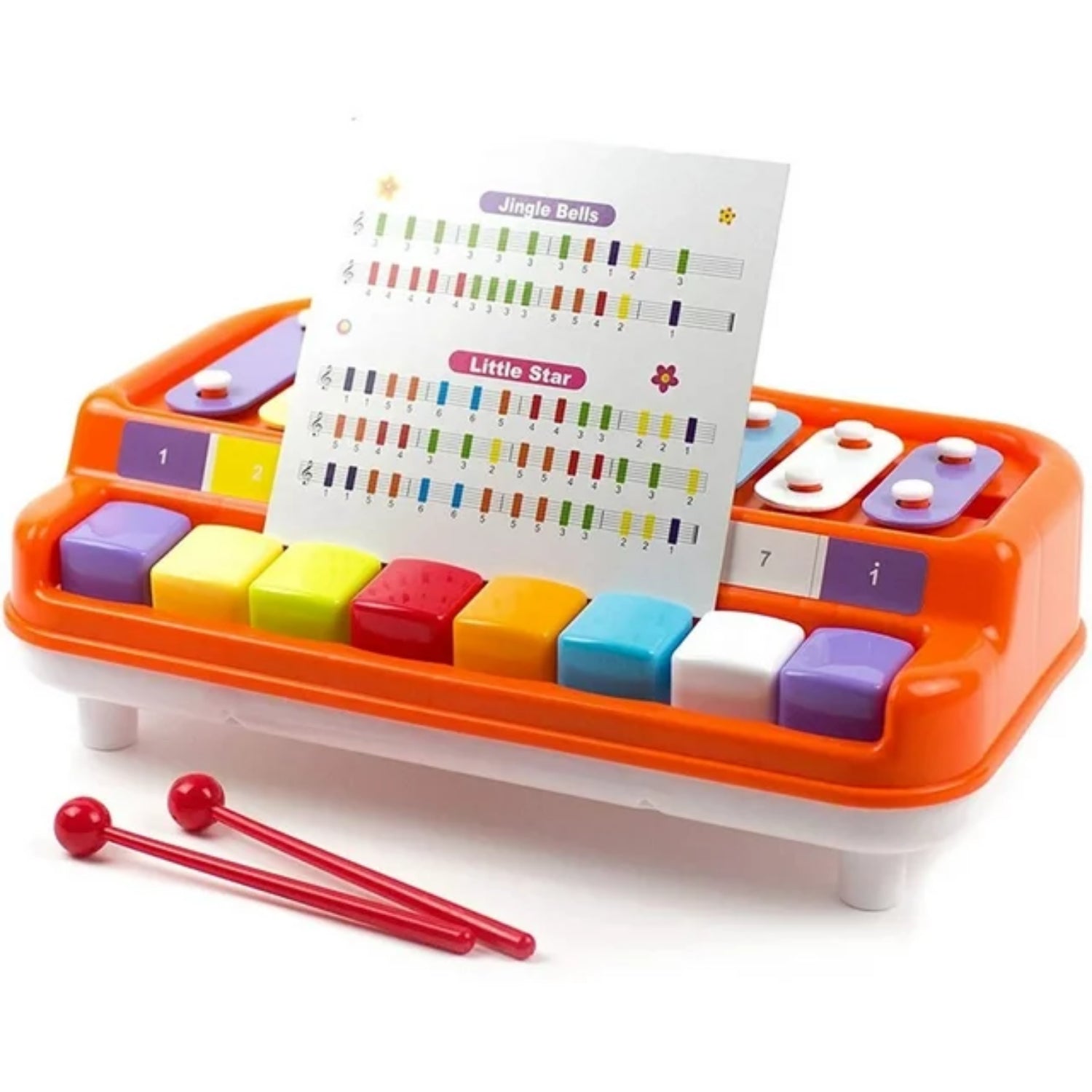 Lollipop Mini Explorers 2 in 1 Xylophone Piano Toy