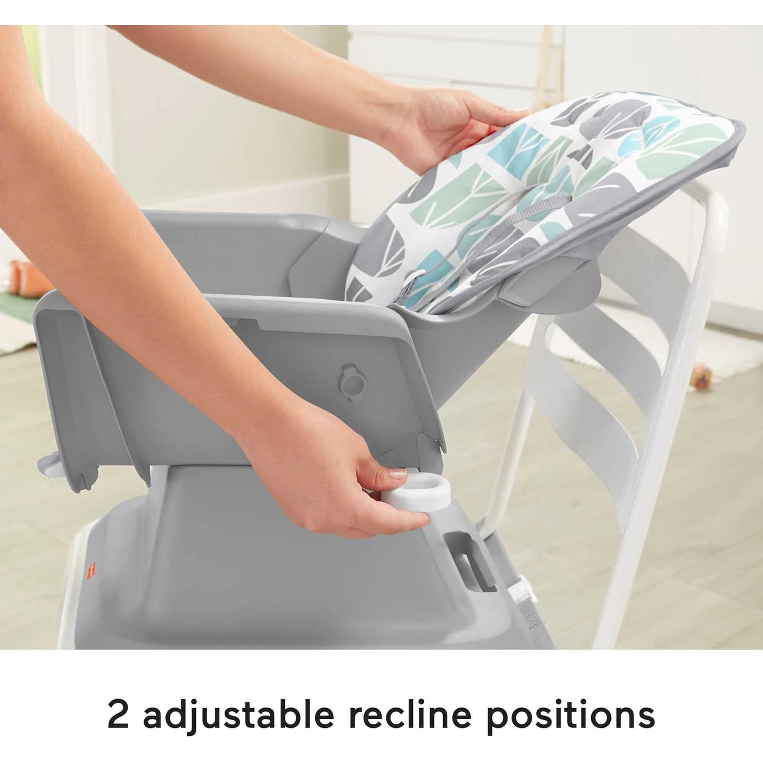 Fisher Price Spacesaver Simple Clean High Chair- Pebble Stream