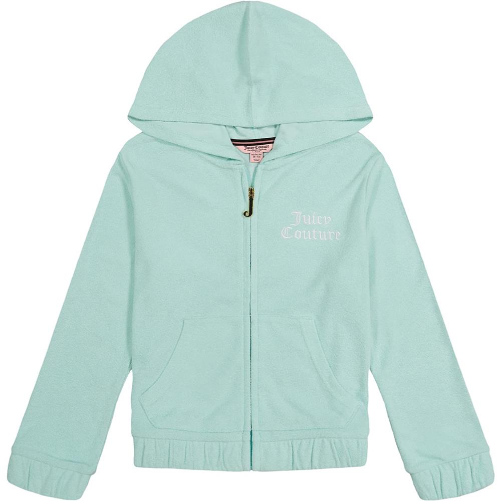 Juicy Couture Girls 7-16 French Terry Full-Zip Hoodie Sweatshirt