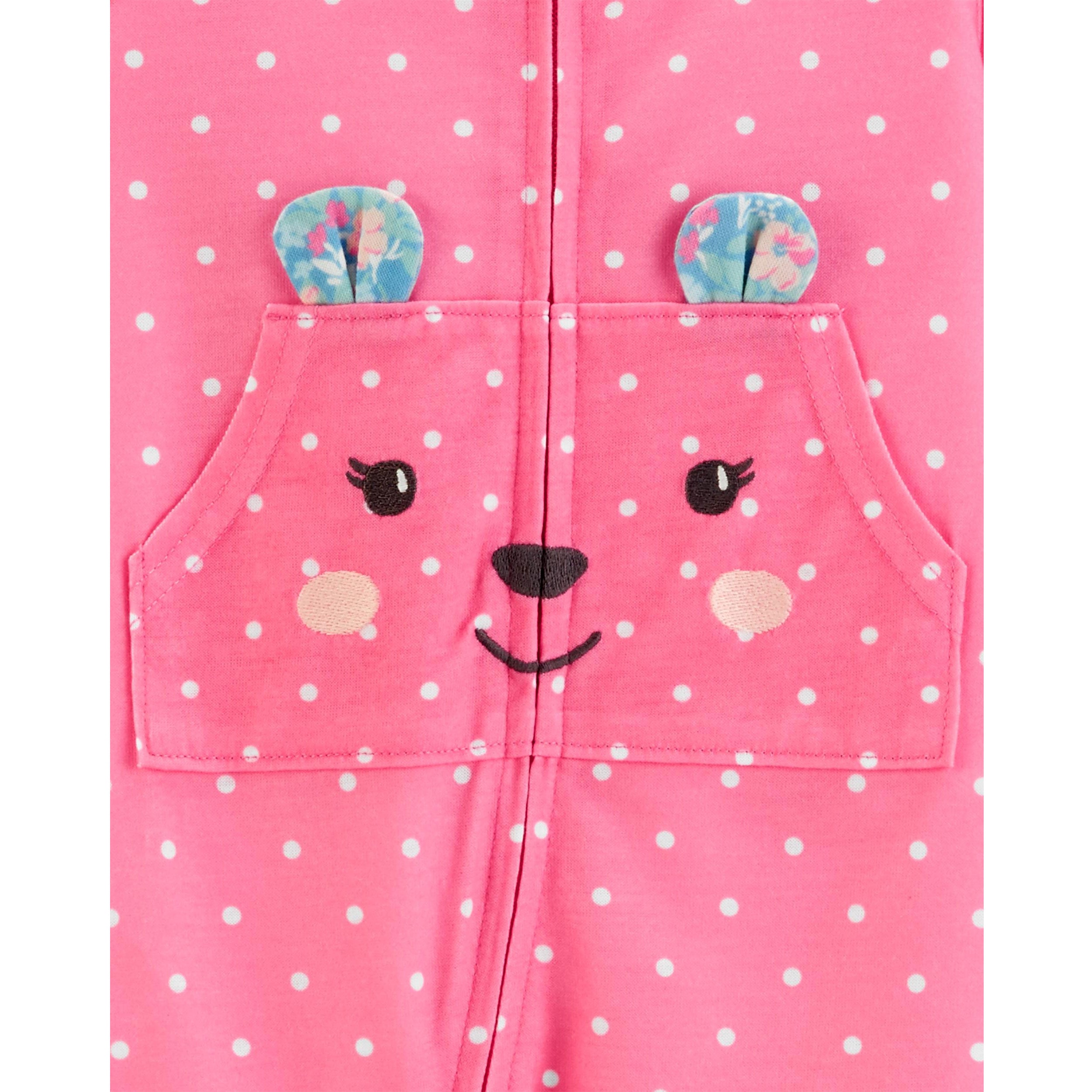 Carters Girls 2T-5T Bear Pocket Sleeper