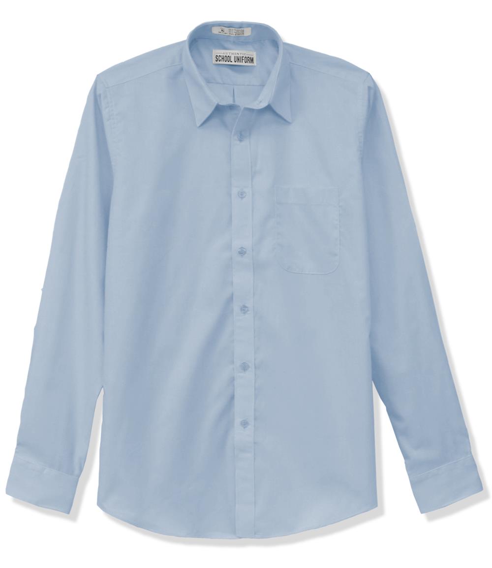 Galaxy Boys 4-20 Long Sleeve Button Down Dress Shirt (Regular and Husky)