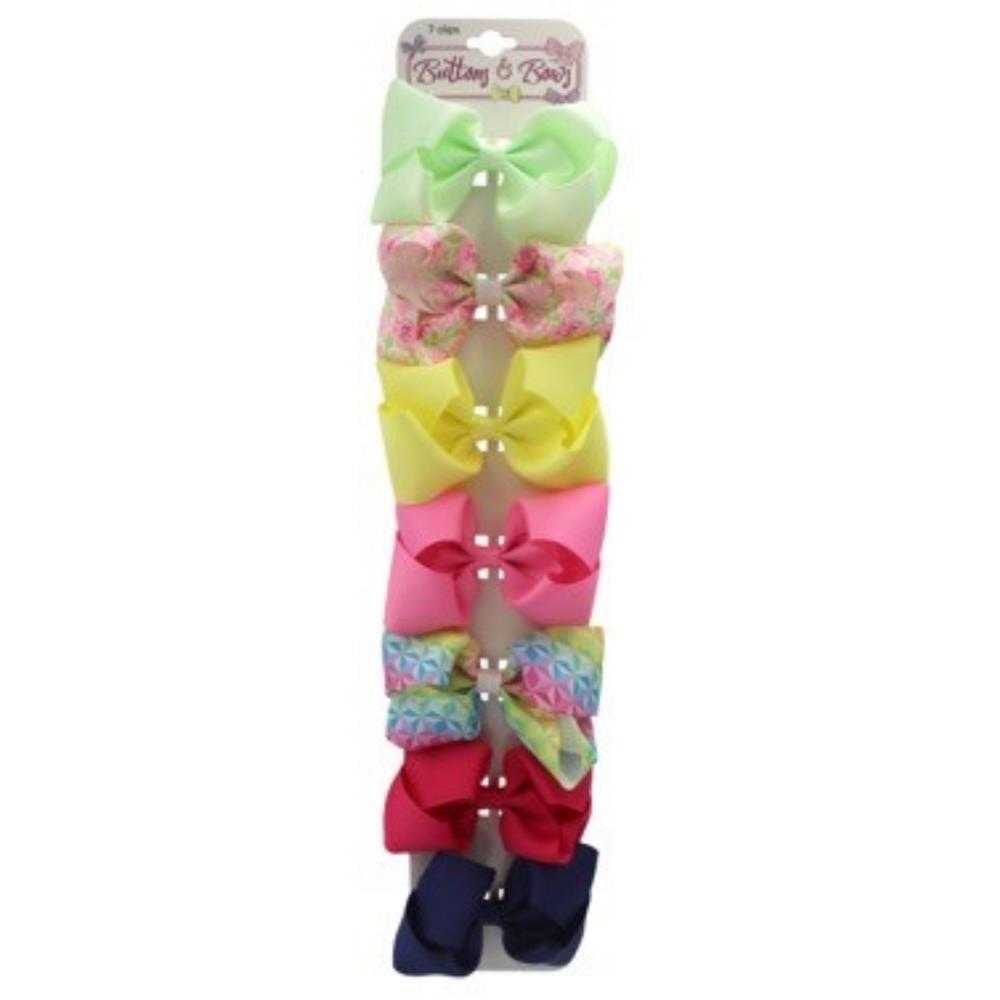 Buttons & Bows 7 Piece Bow Clip