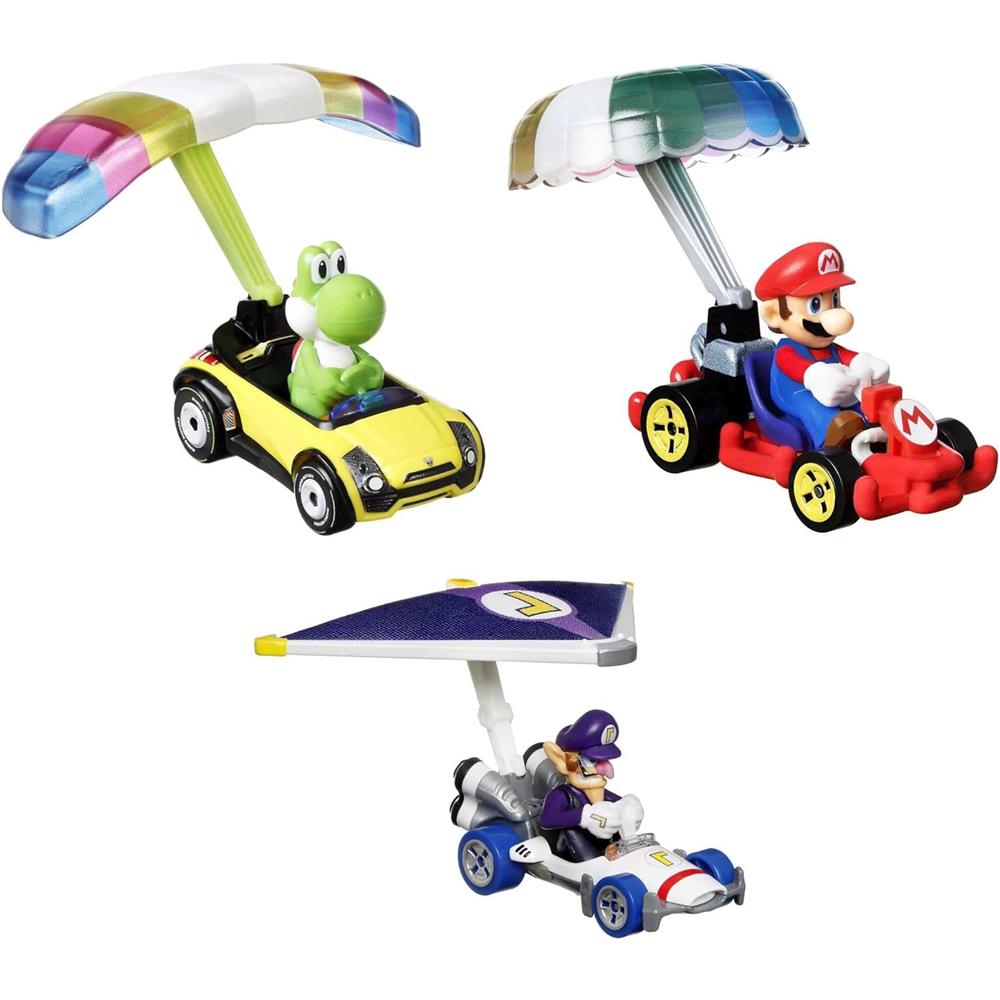 Mattel Super Mario Character Car 3-Packs with 3 Character Cars in 1 Set