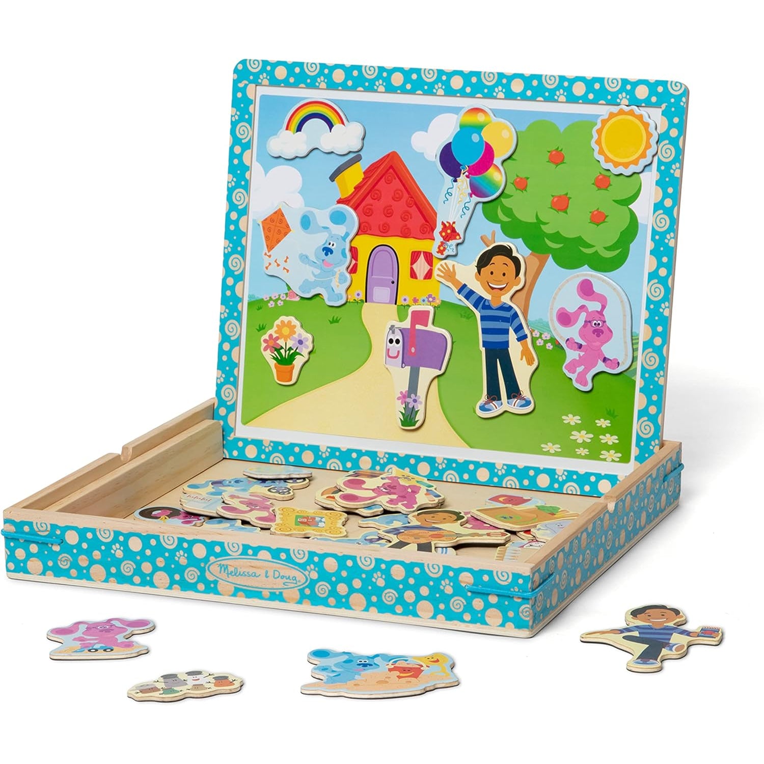 Melissa and Doug Blue's Clues & You! Wooden Magnetic Picture Game (48 Pieces)