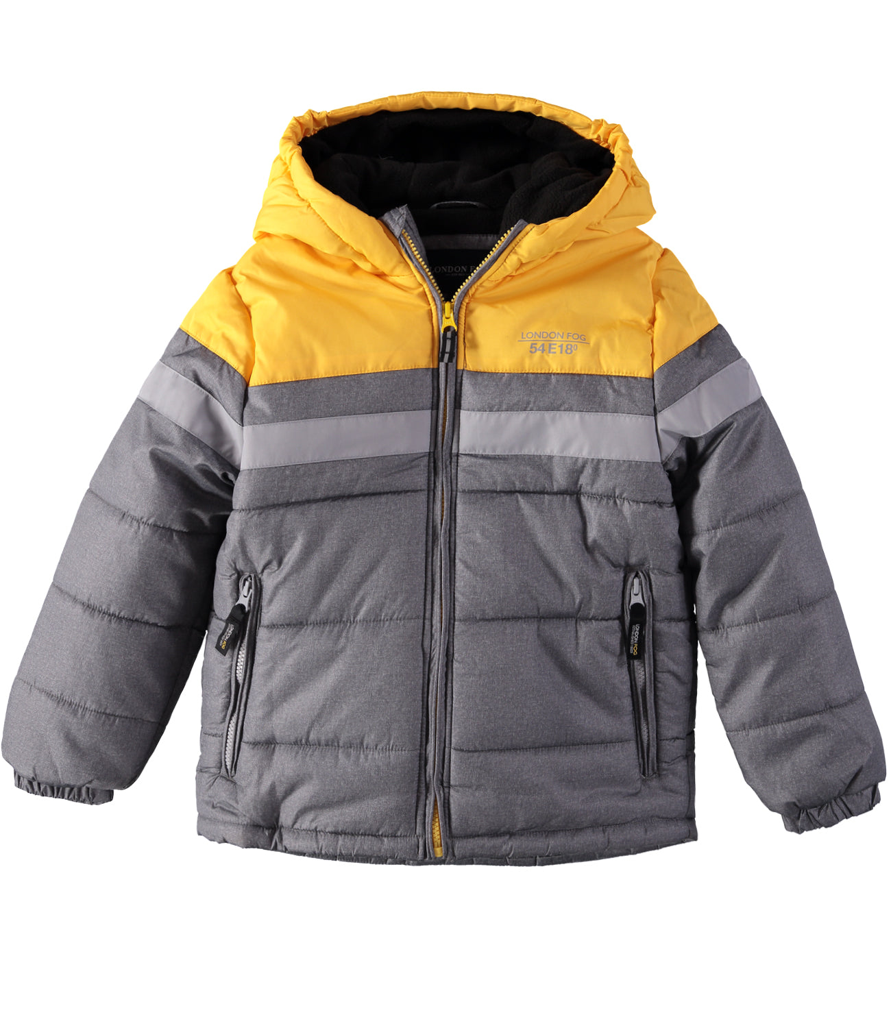 London Fog Boys 8-20 Striped Puffer Jacket