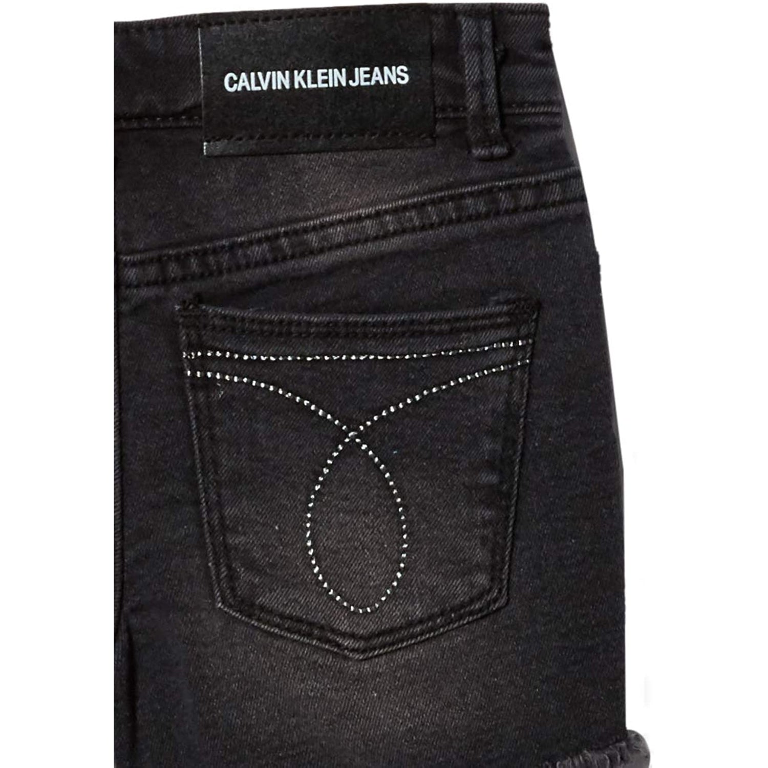 Calvin Klein Girls 7-16 Cut Off Denim Short