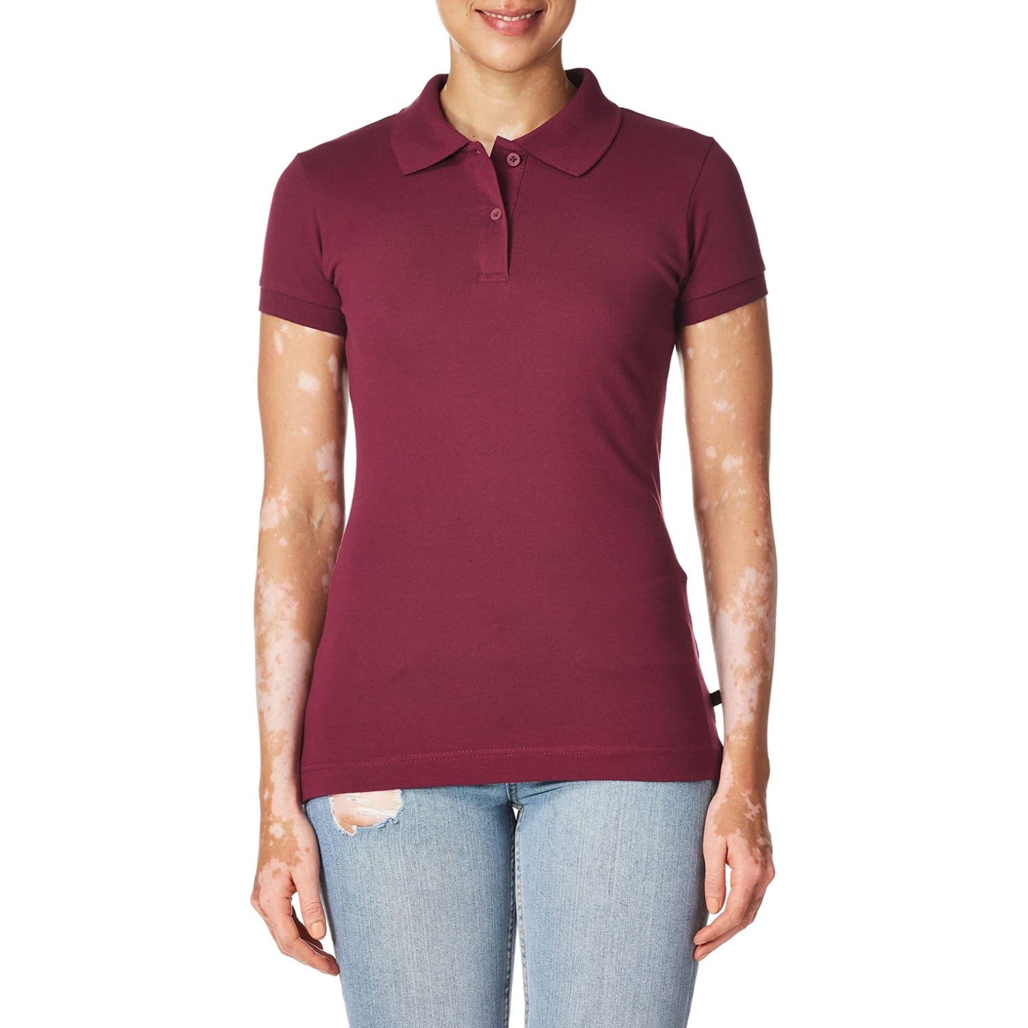 Lee Uniforms Girls 7-16 Short-Sleeve Stretch Pique Polo