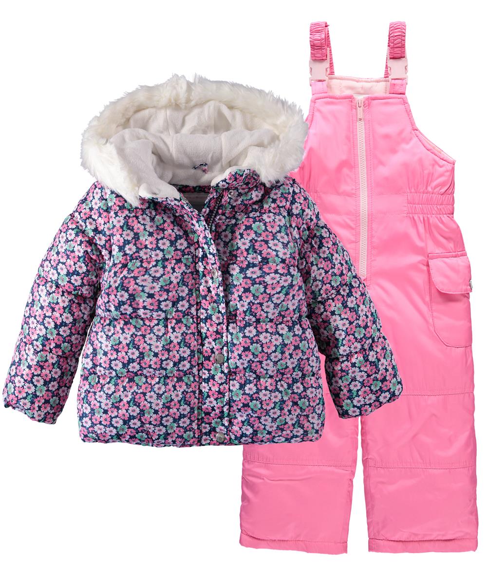 Carters Girls 2T-4T 2-Piece Snowsuit