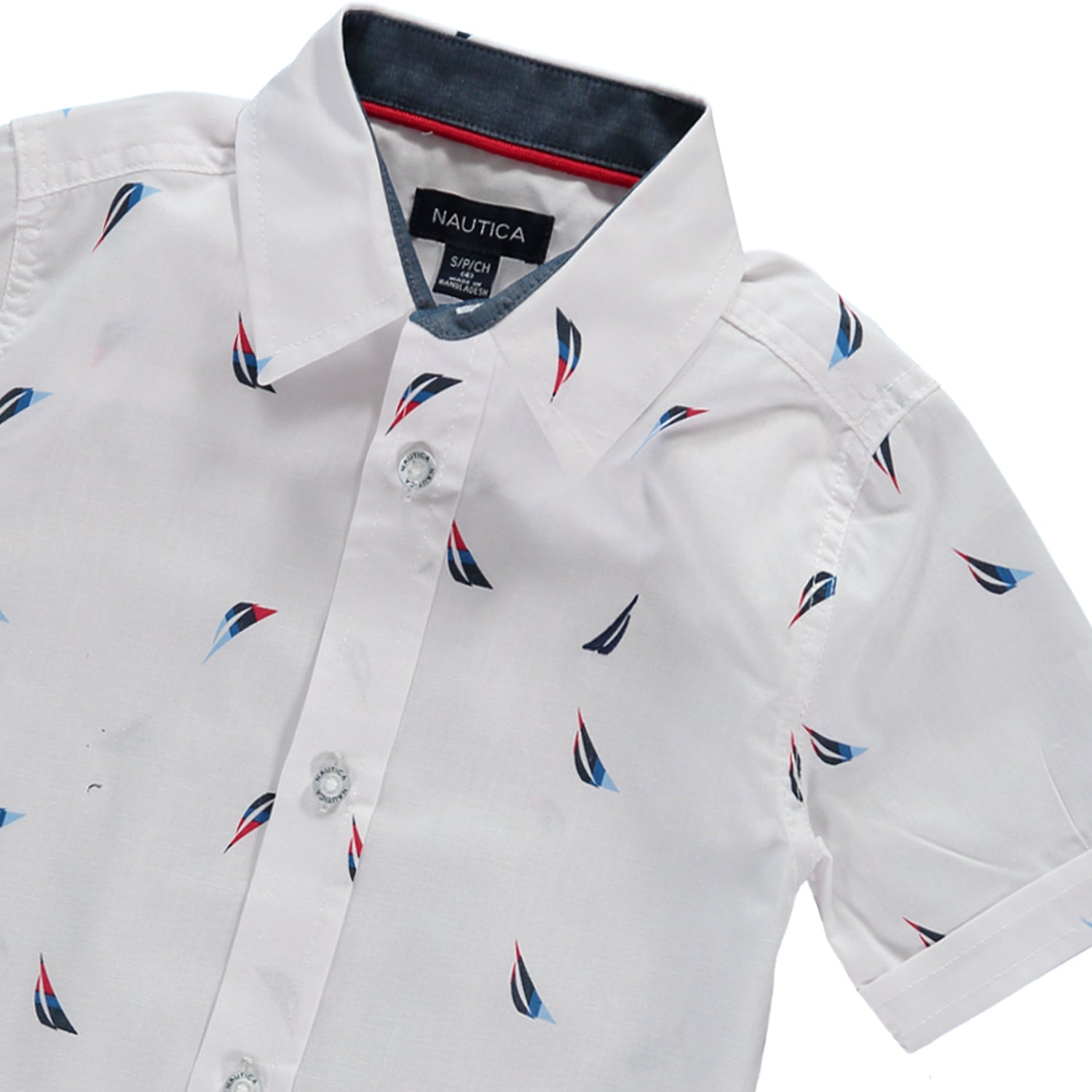 Nautica Boys 4-7 Short Sleeve Sail Woven Shirt