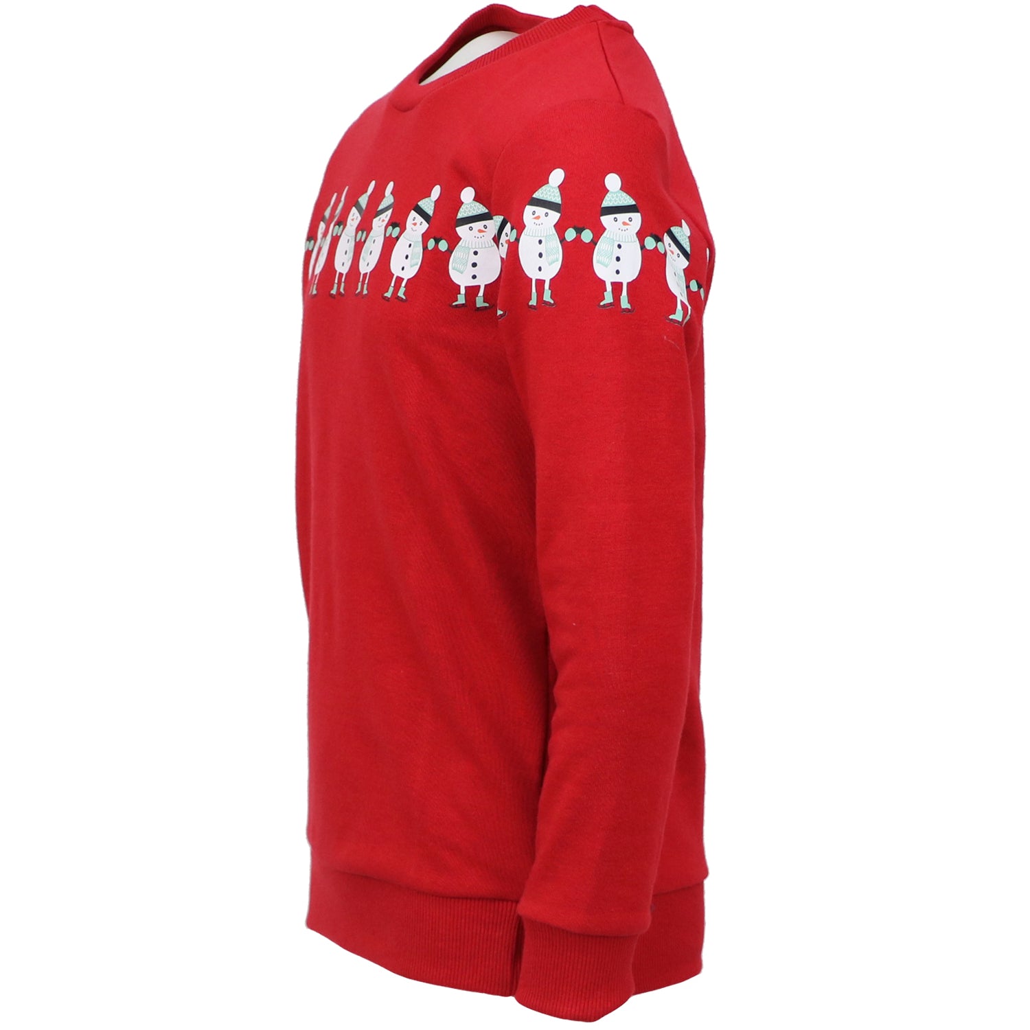 Kimu Boys 2-18 Happy Snowman French Terry Sweatshirt