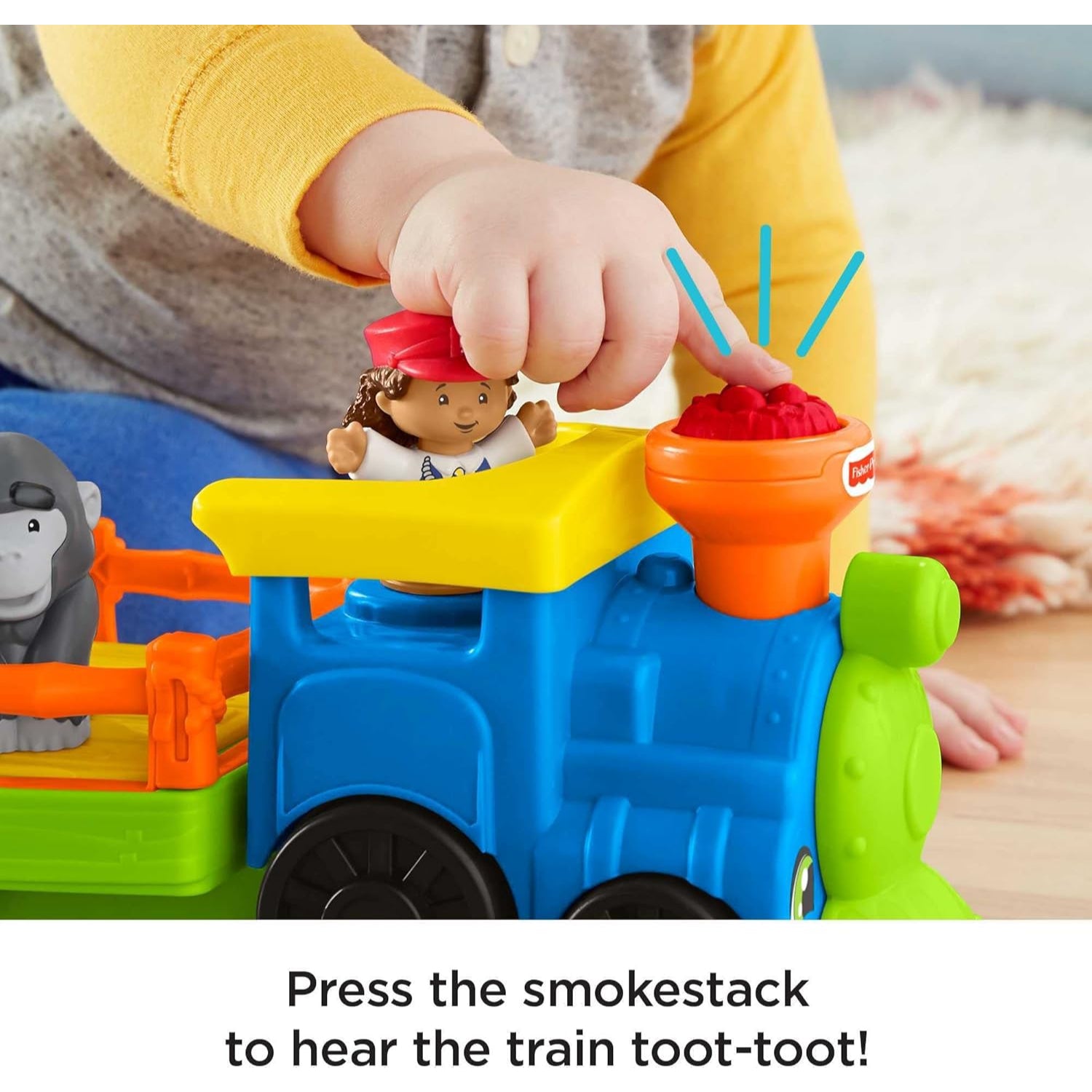 Fisher Price Little People Choo-Choo Zoo Train With Music And Sounds For Toddlers, 3 Figures