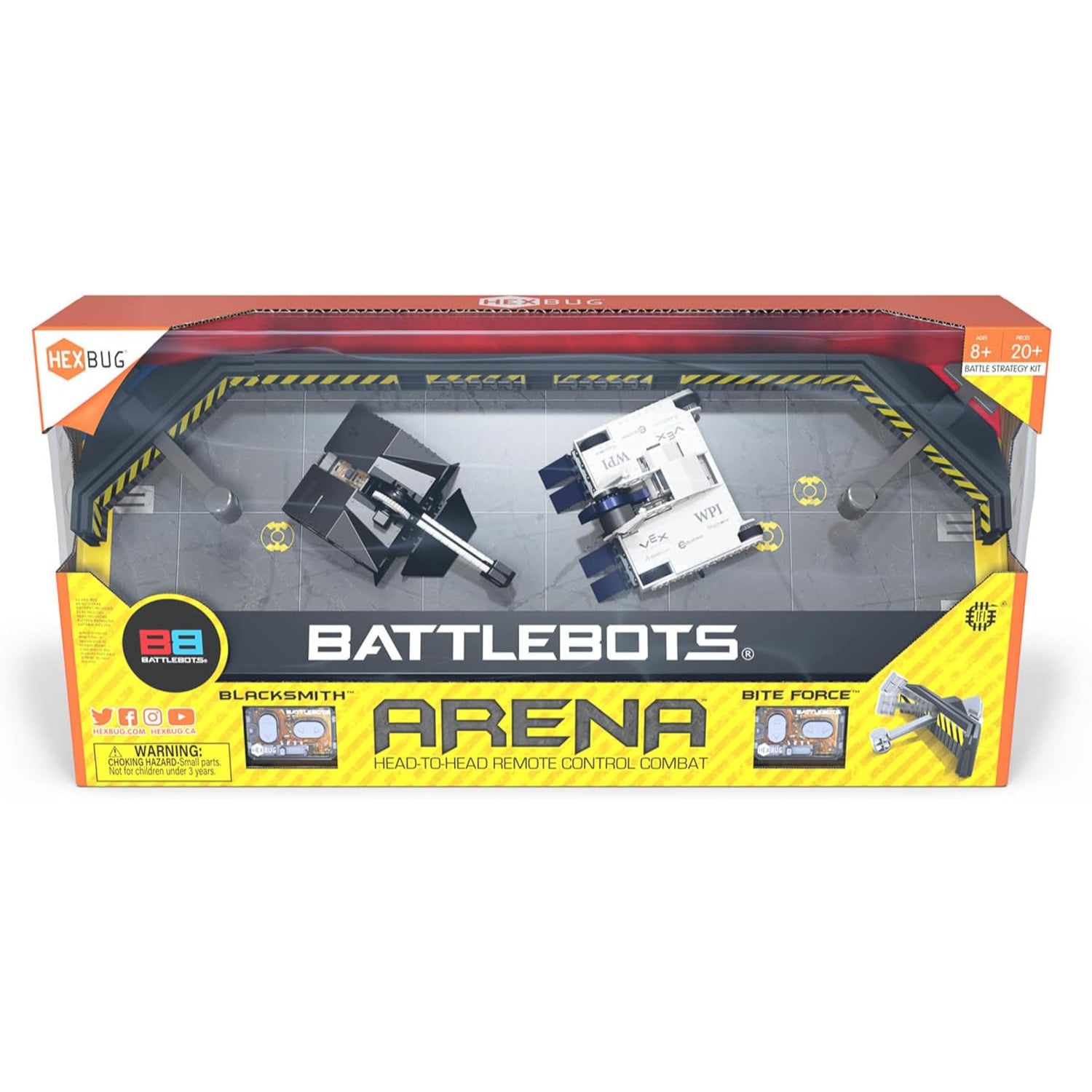 HEXBUG BATTLEBOTS Arena Bite Force and Blacksmith