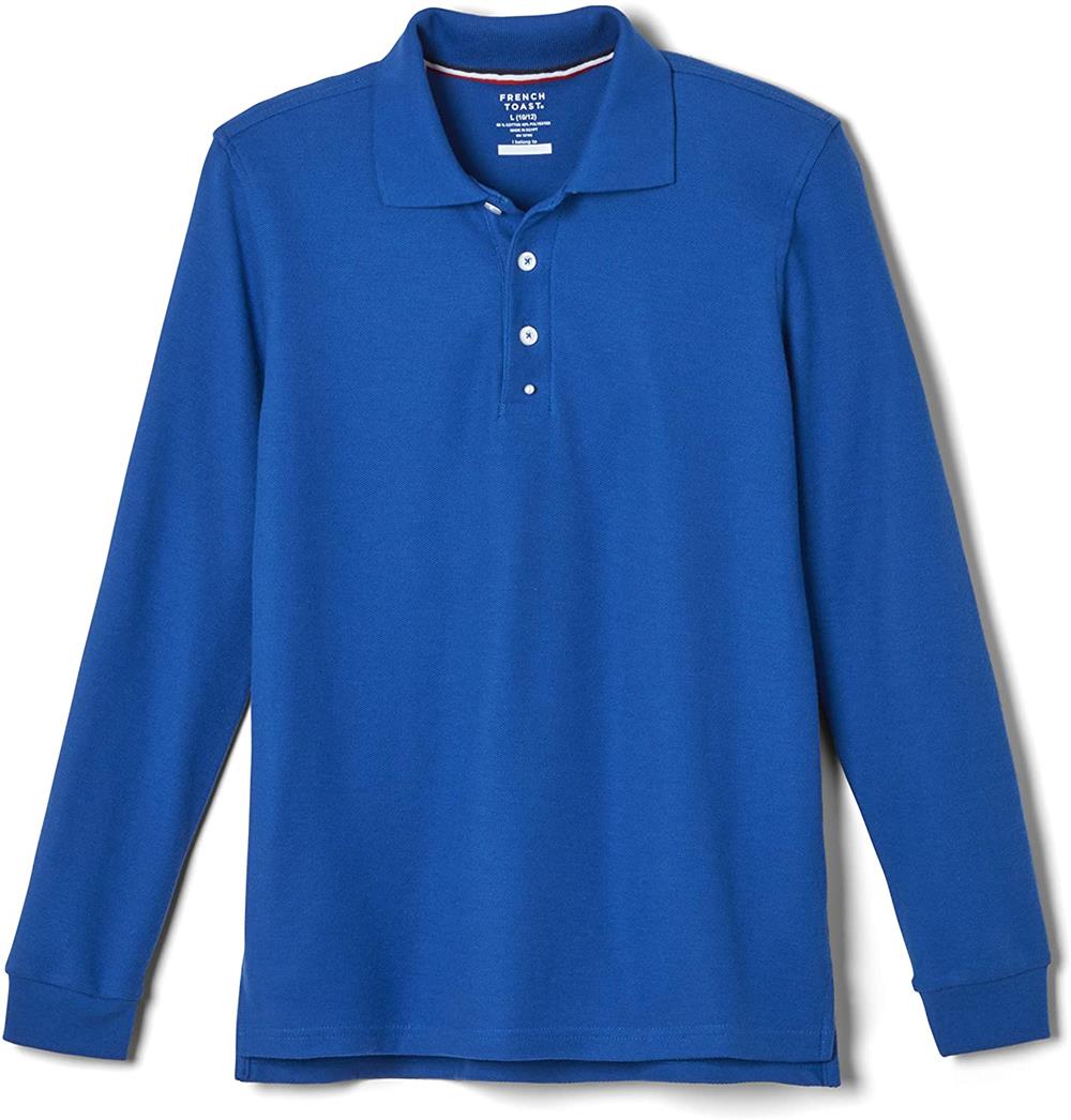 French Toast Boys 4-20 Long-Sleeve Pique Polo