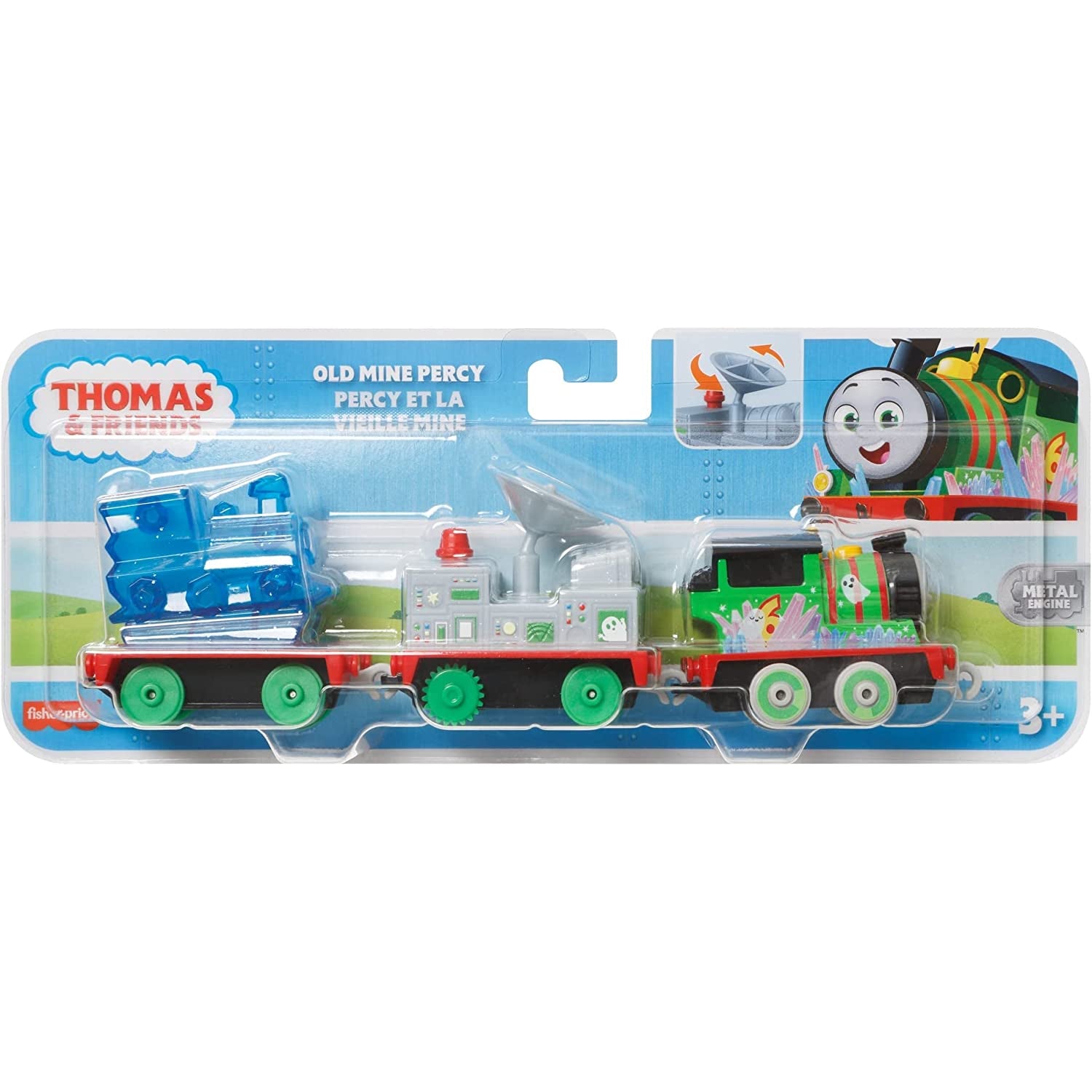 Thomas & Friends Old Mine Percy die-cast Push-Along Toy Train Engine