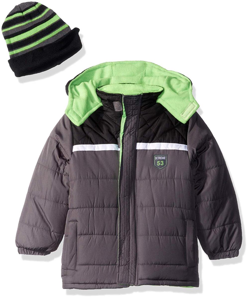 iXtreme Color-block Puffer Jacket W/ Hat