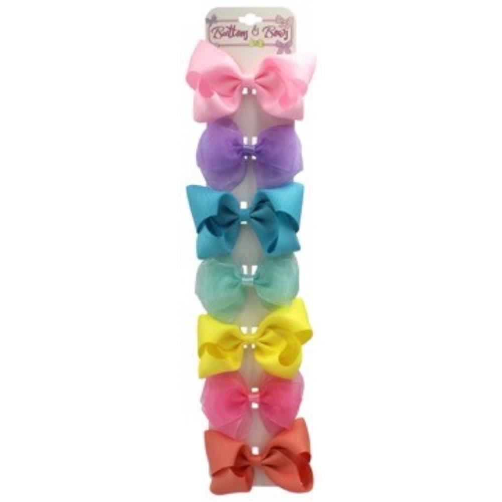 Buttons & Bows 7 Piece Bow Clip