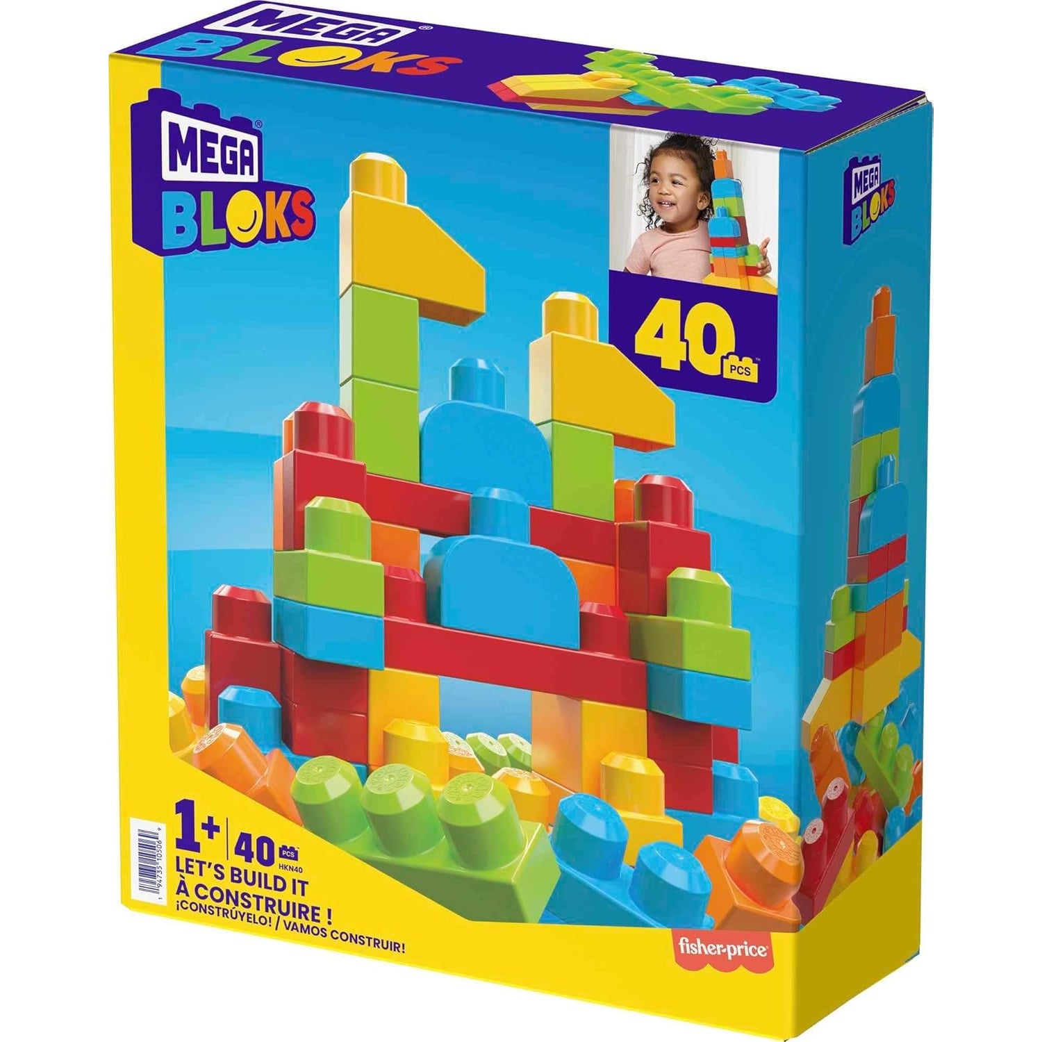 Fisher Price MEGA BLOKS 40pc Block Set