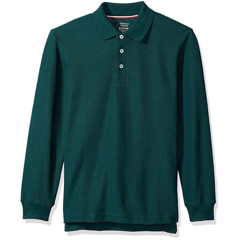 French Toast Boys 4-20 Long-Sleeve Pique Polo