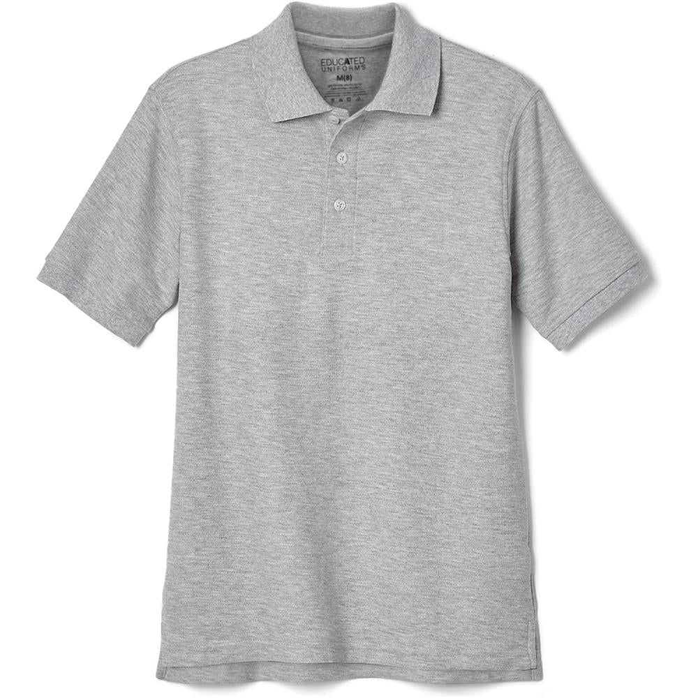 Educated Uniforms Boys 4-20 Short Sleeve Pique Polo Shirt