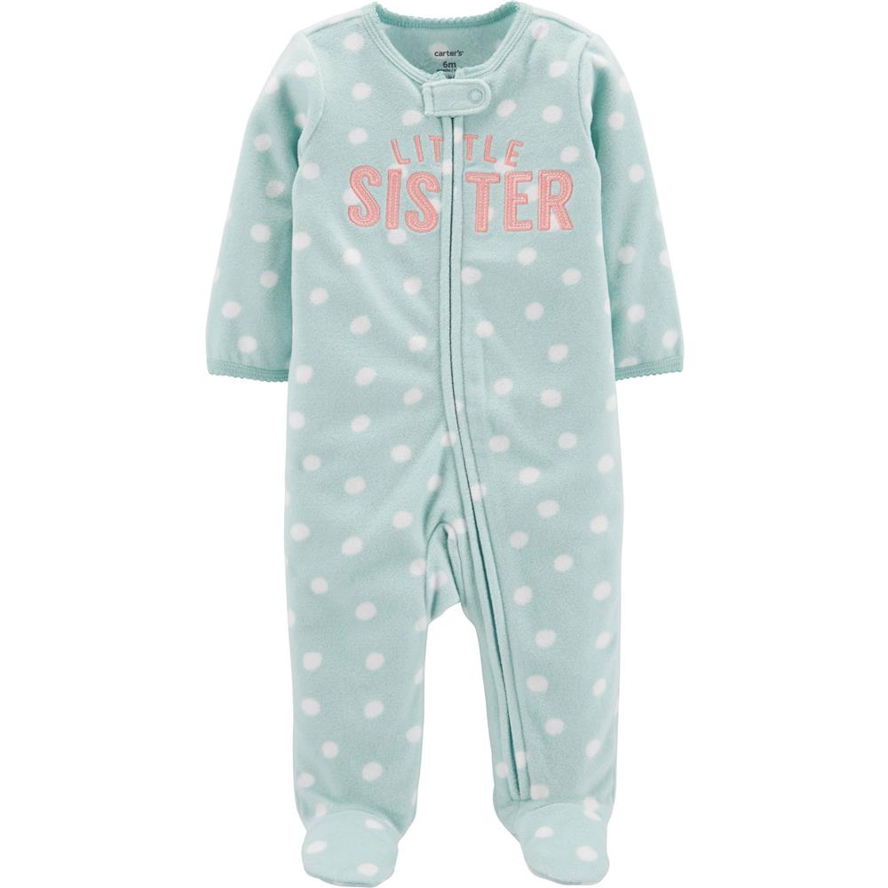 Carters Girls 0-9 Months Sister Microfleece Sleep and Play