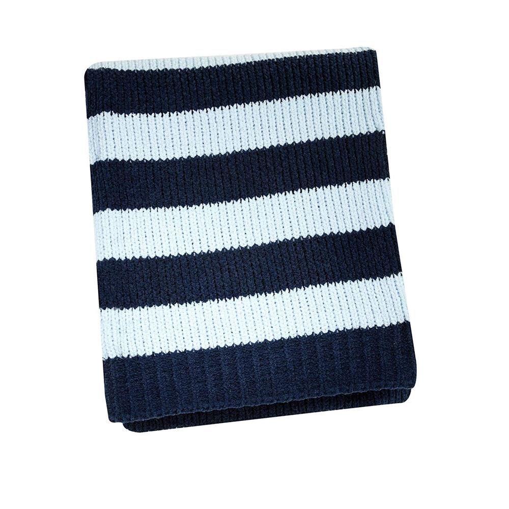 Nautica Kids Nursery Separates Striped Super Soft Chenille Blanket