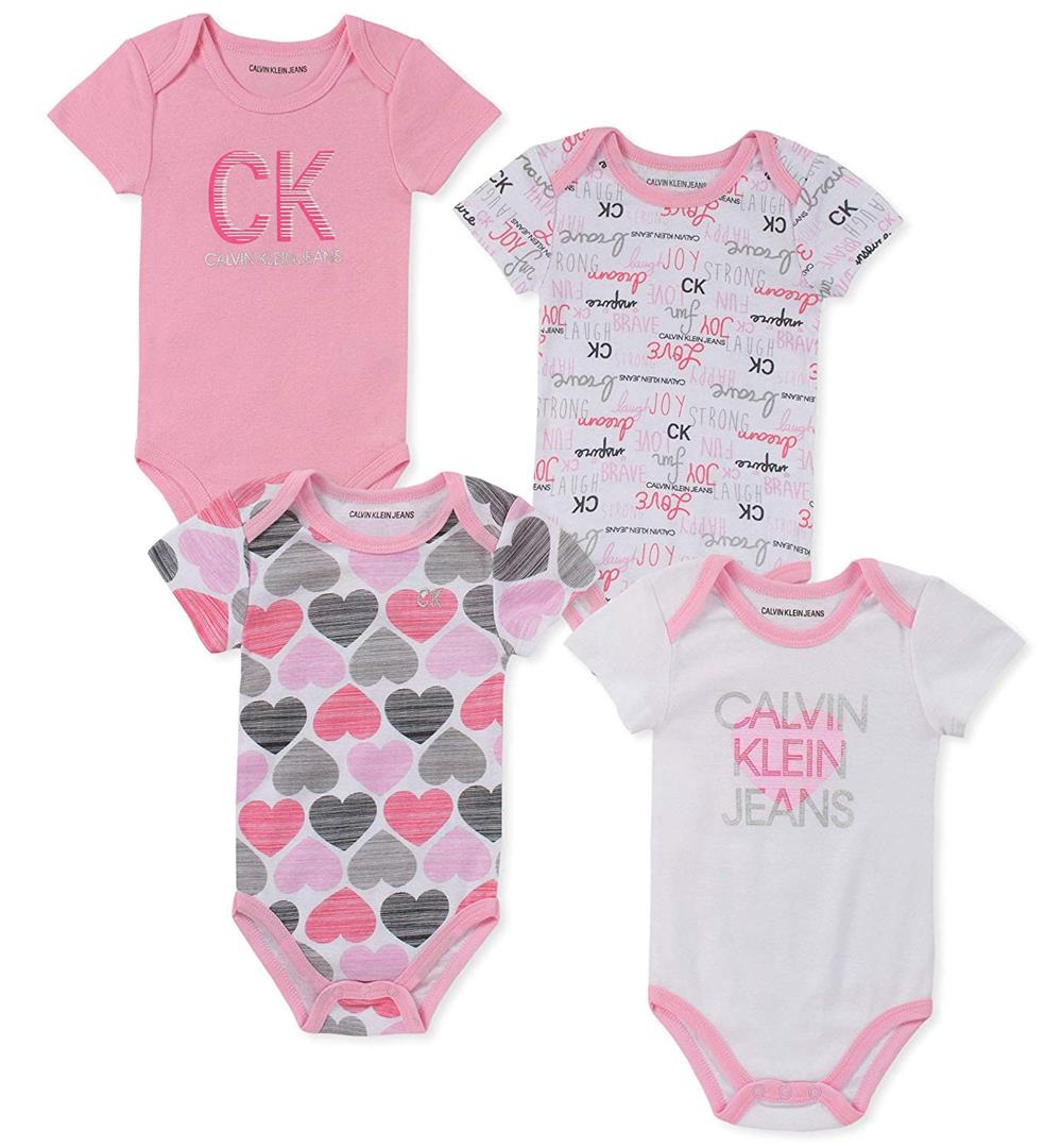 Calvin Klein Girls 0-9 Months 5-Pack Bodysuit