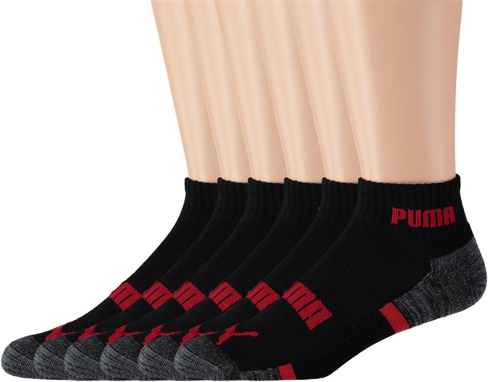 Puma Premium Cushion Quarter Crew Sock - 6 Pack