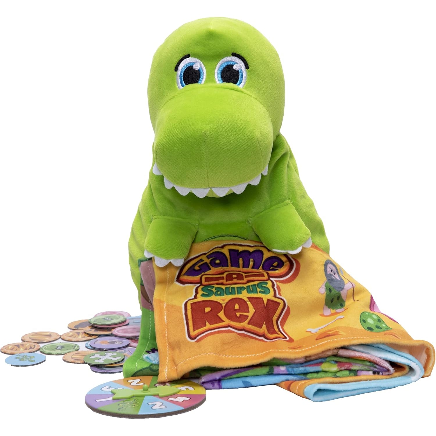 Goliath Game-A-Saurus Rex - Play 10 Different Games with Plush Dinosaur